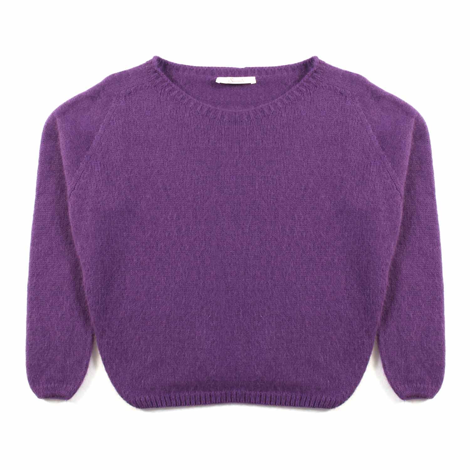 PULLOVER ANGORA VIOLA - annameglio.com abbigliamento moda