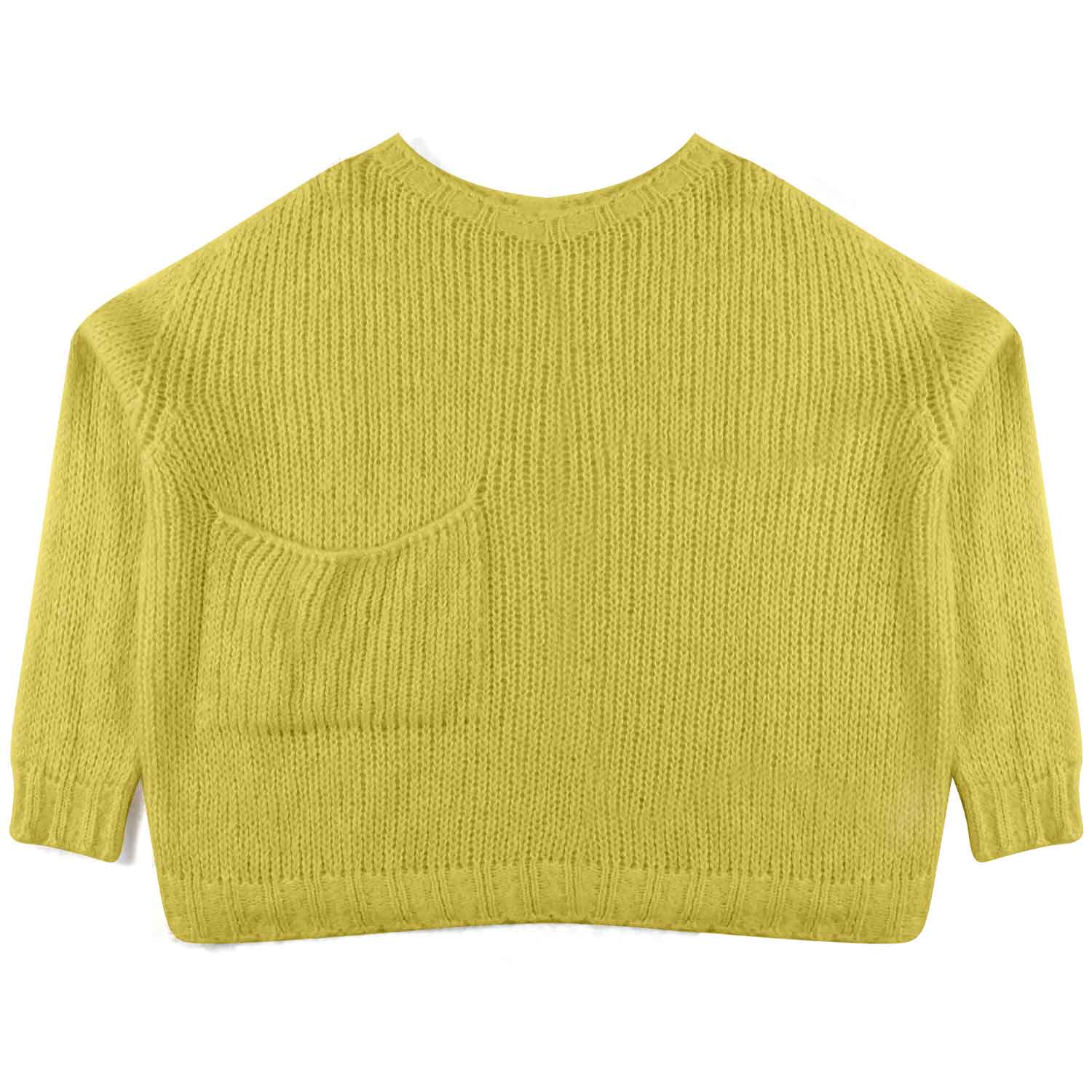 MAGLIONE CROPPED LIME DONNA E RAGAZZA - annameglio.com abbigliamento moda