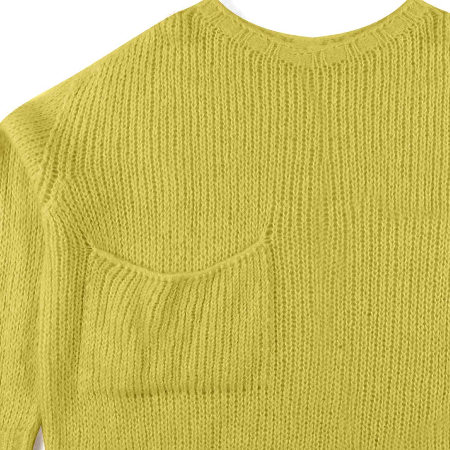 MAGLIONE CROPPED LIME DONNA E RAGAZZA - annameglio.com abbigliamento moda