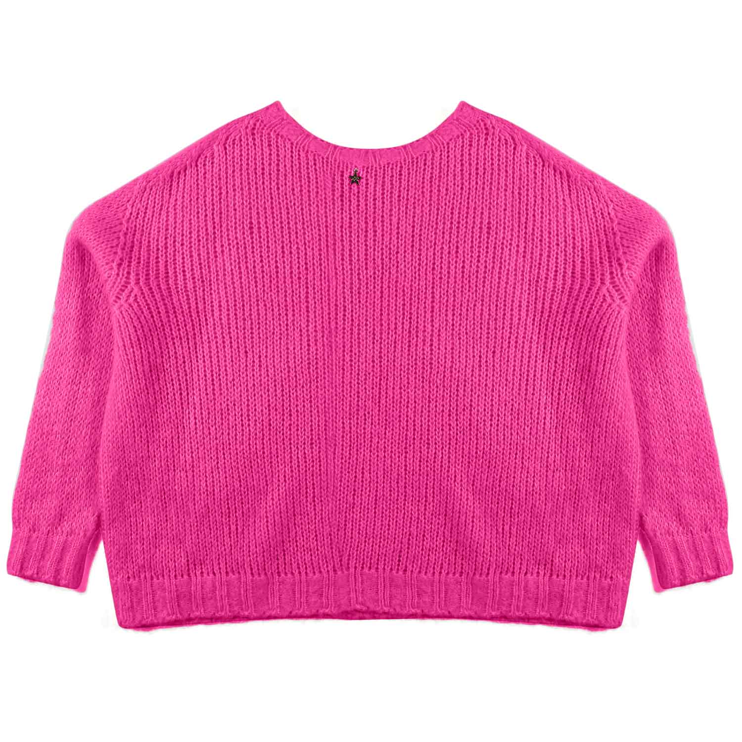 MAGLIONE CROPPED FUCSIA DONNA E RAGAZZA - annameglio.com abbigliamento moda