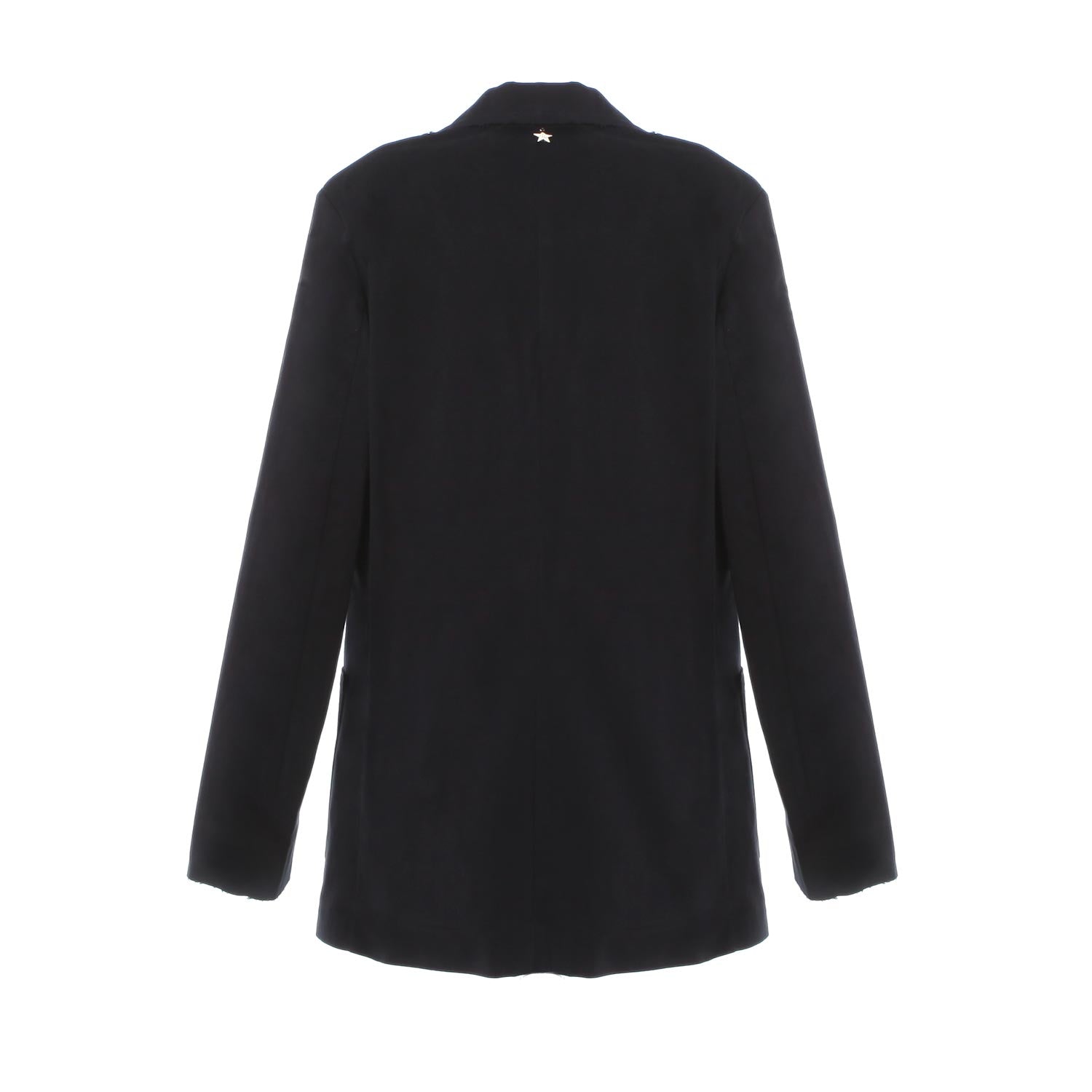 GIACCA BLU NAVY CON FODERA A RIGHE - annameglio.com abbigliamento moda