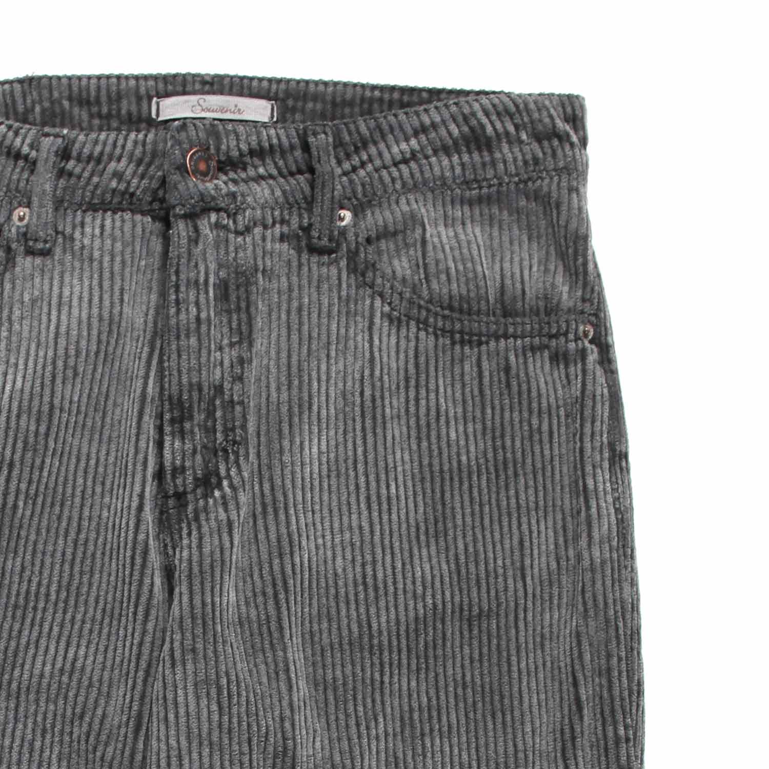 PANTALONE CORDUROY NERO DONNA E RAGAZZA - annameglio.com abbigliamento moda
