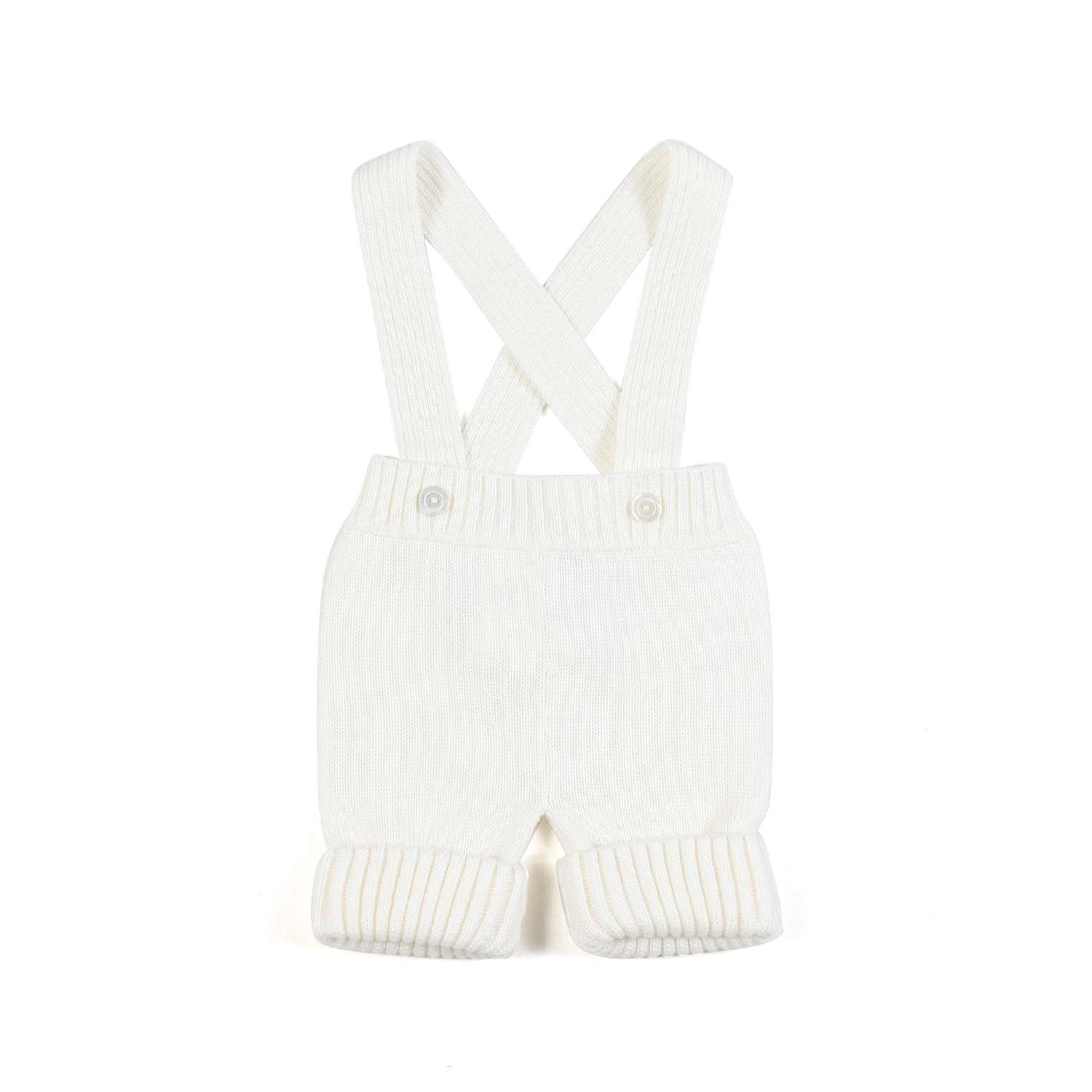 BERMUDA DI LANA BIANCO CALDO NEONATA - annameglio.com abbigliamento moda