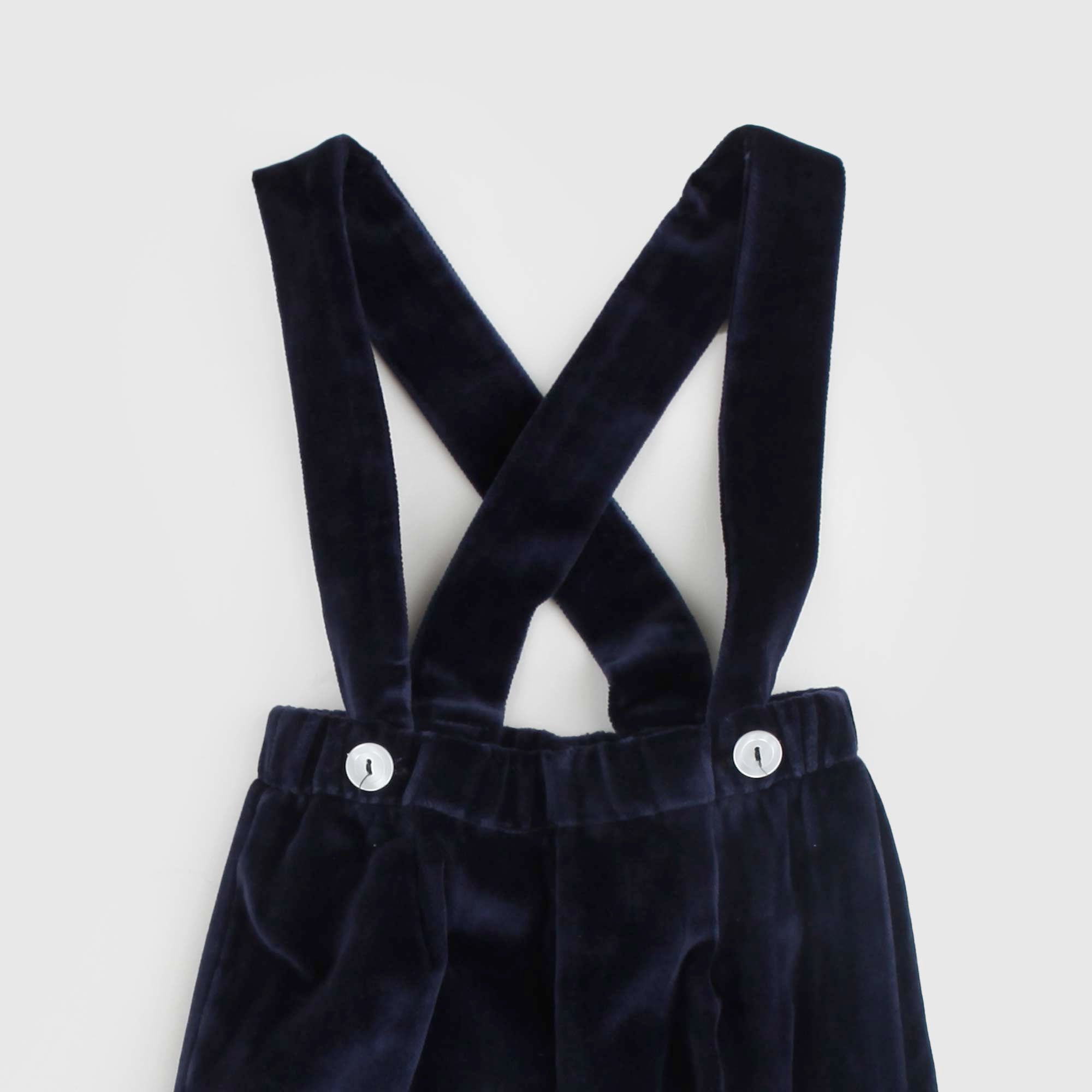 BERMUDA VELLUTO BLU SCURO BIMBO - annameglio.com abbigliamento moda