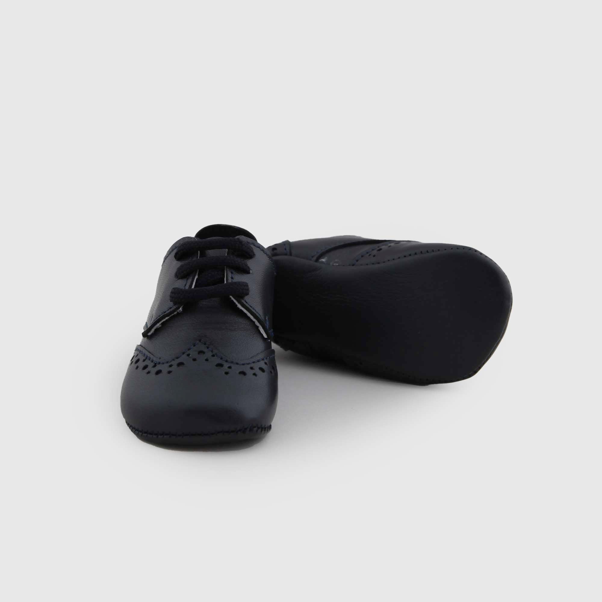 SCARPINA DERBY BLU NAVY NEONATO - annameglio.com abbigliamento moda