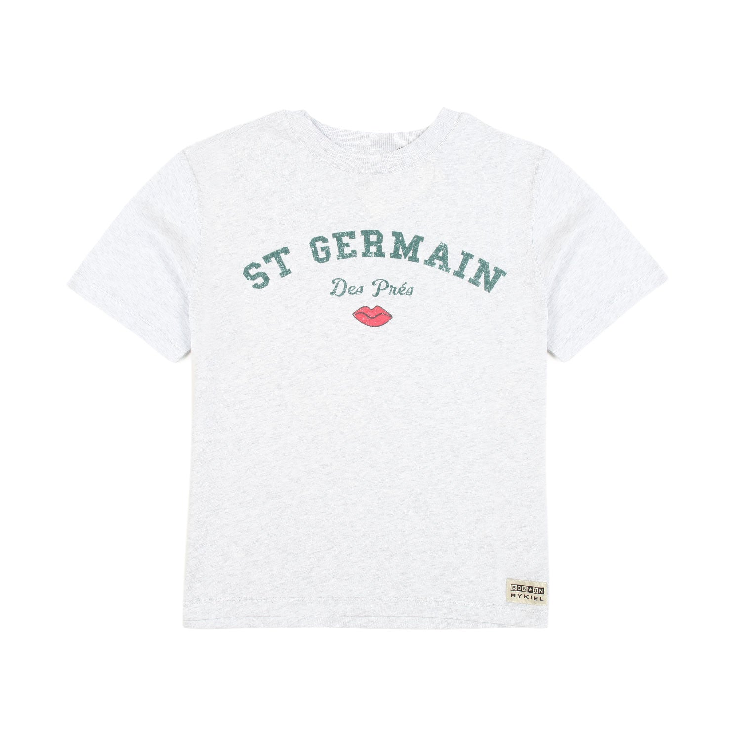 T-SHIRT SOFIA GRIGIO CHIARO MELANGE - annameglio.com abbigliamento moda