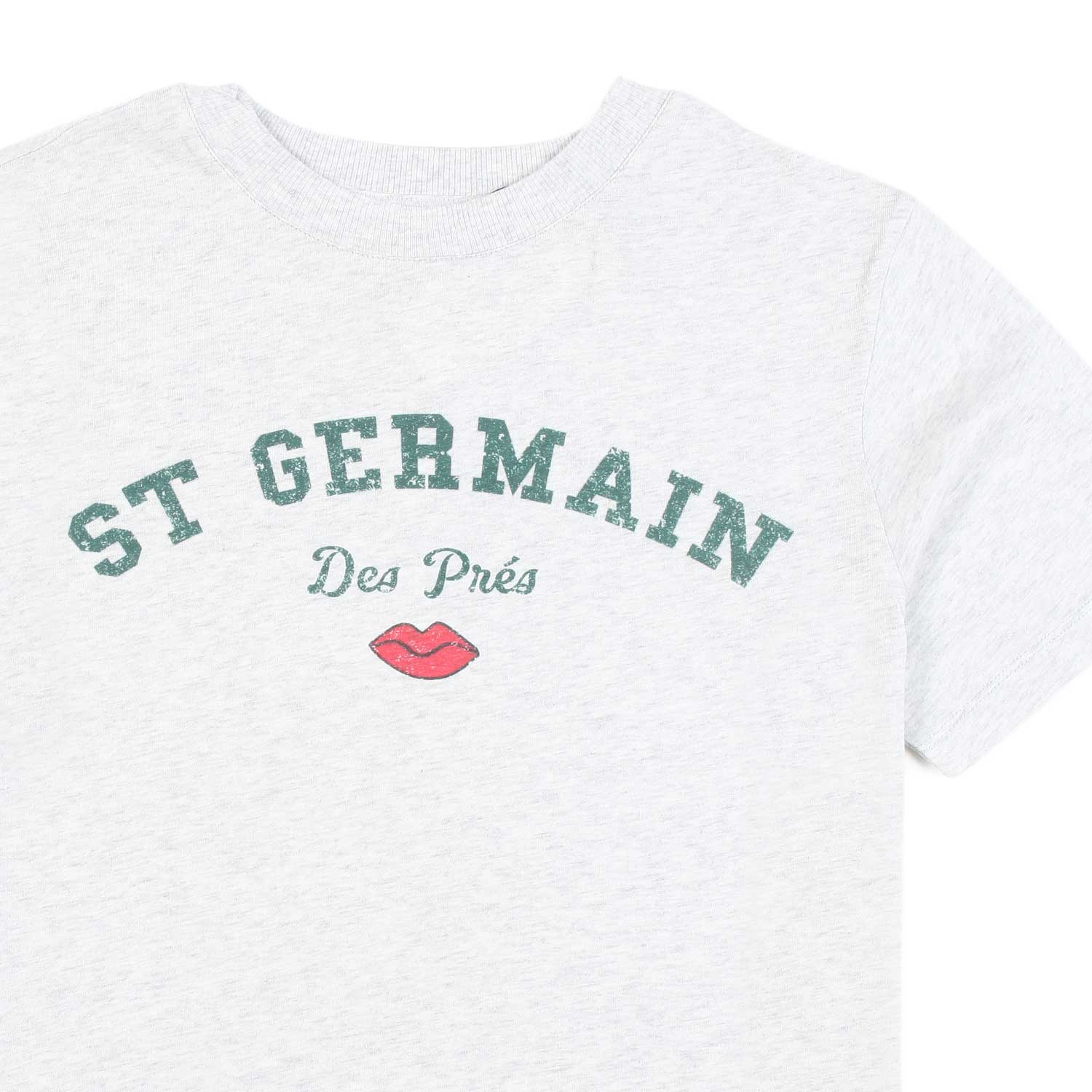 T-SHIRT SOFIA GRIGIO CHIARO MELANGE - annameglio.com abbigliamento moda