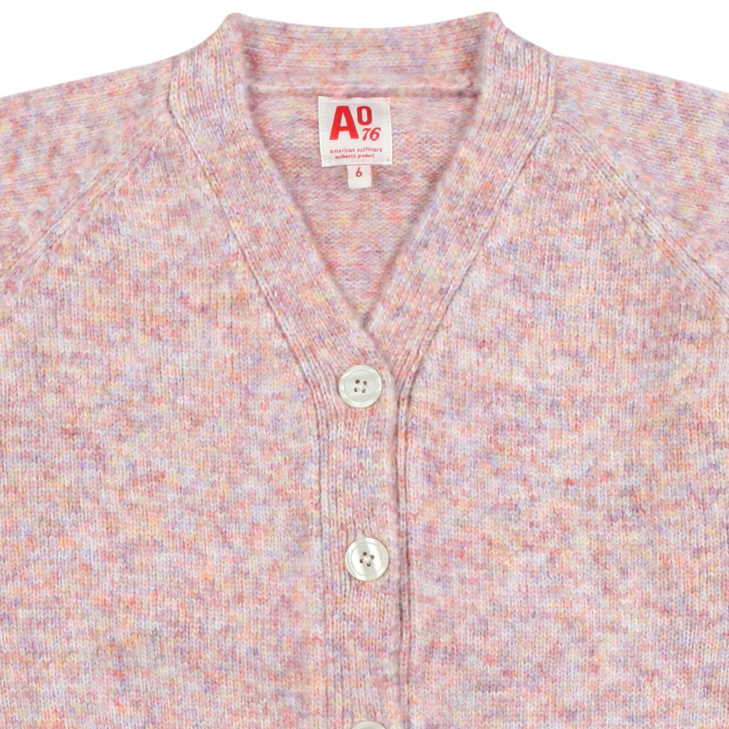 CARDIGAN JOICE ROSA MELANGE BAMBINA E TEENAGER - annameglio.com abbigliamento moda