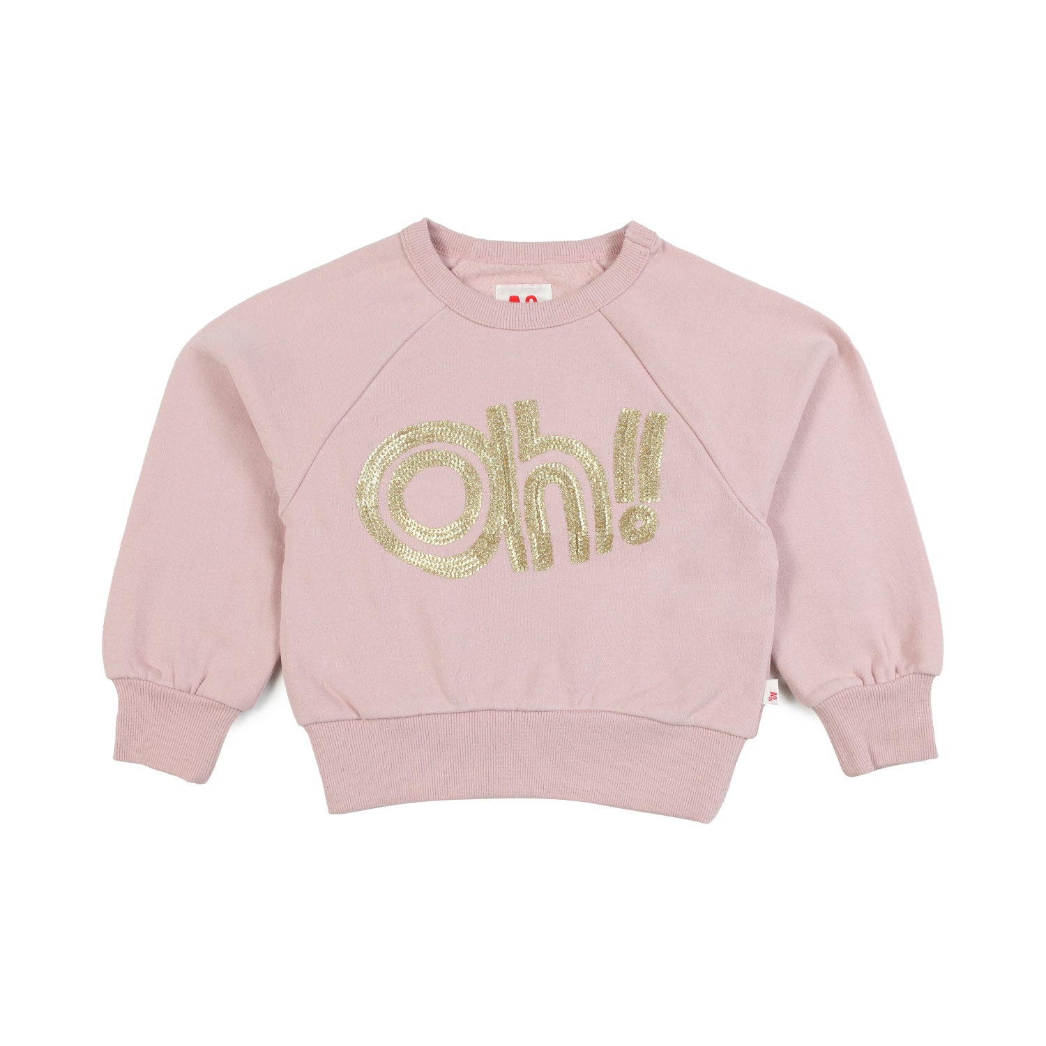 FELPA AYA ROSA CON PAILLETTES ORO BAMBINA E TEEN - annameglio.com abbigliamento moda