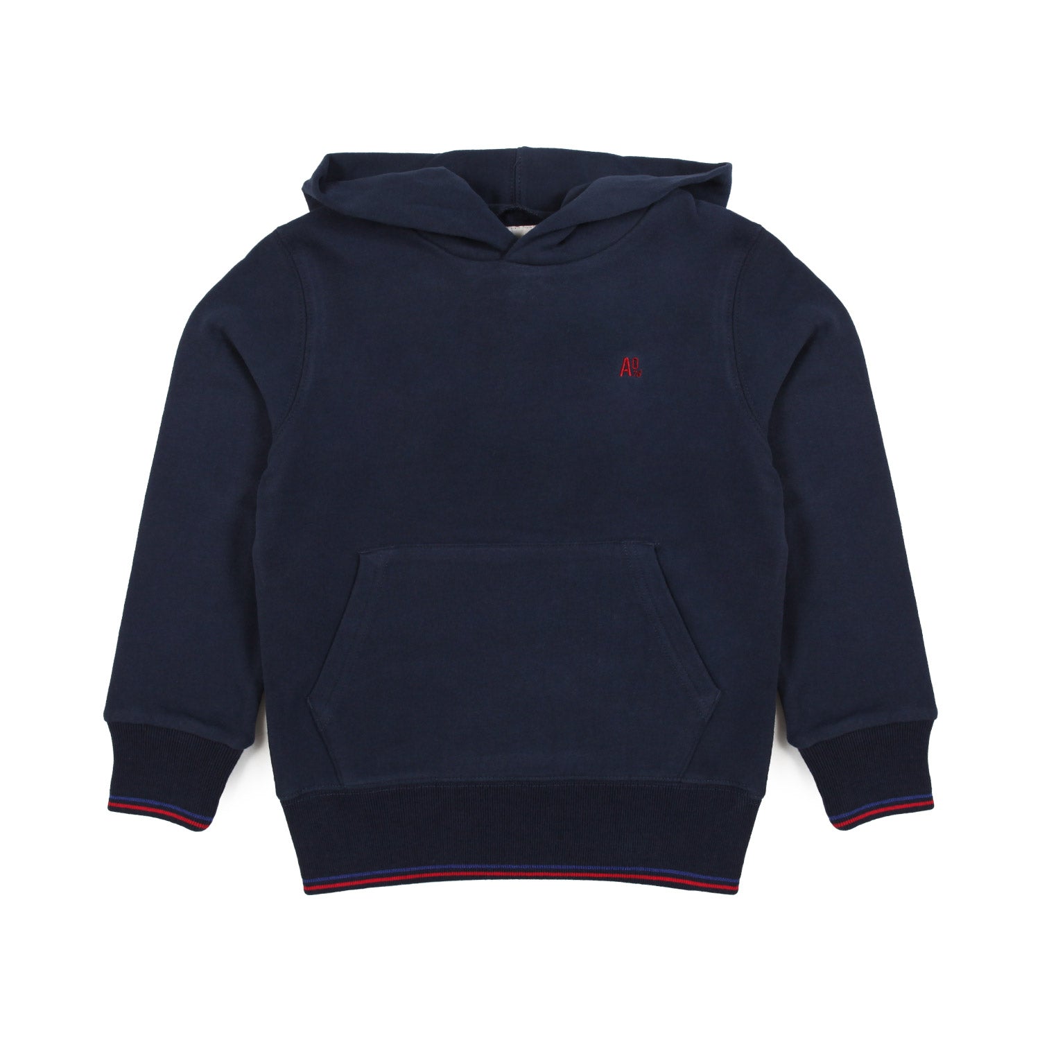 FELPA HUDSON BLU CON CAPPUCCIO BAMBINO E TEENAGER - annameglio.com abbigliamento moda