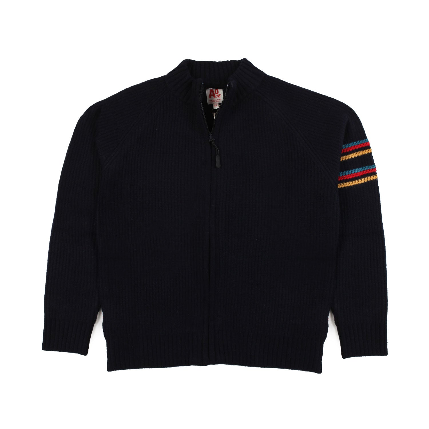 CARDIGAN GREGORY BLU CON ZIP BAMBINO E TEENAGER - annameglio.com abbigliamento moda