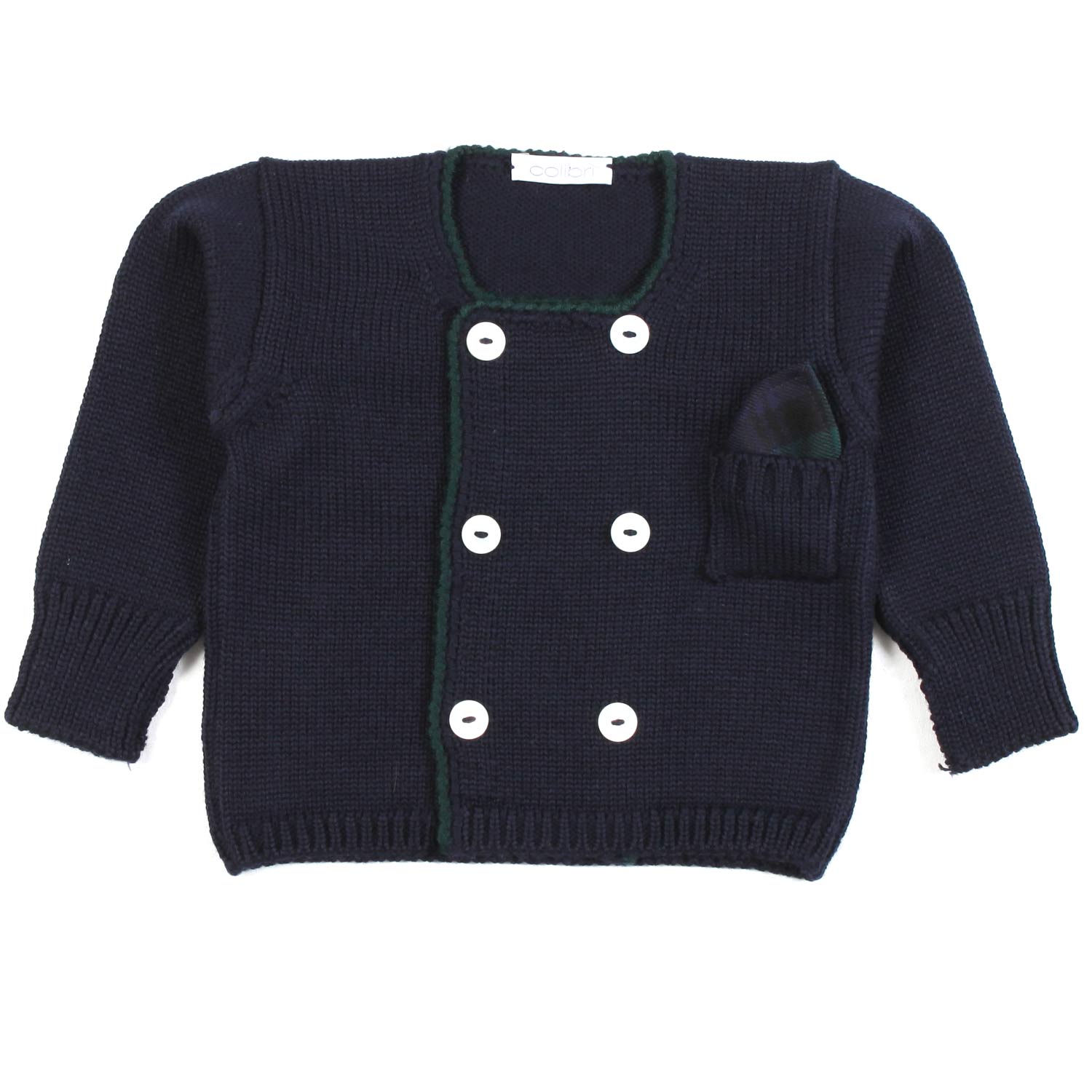 CARDIGAN DOPPIOPETTO BLU NAVY BIMBO - annameglio.com abbigliamento moda