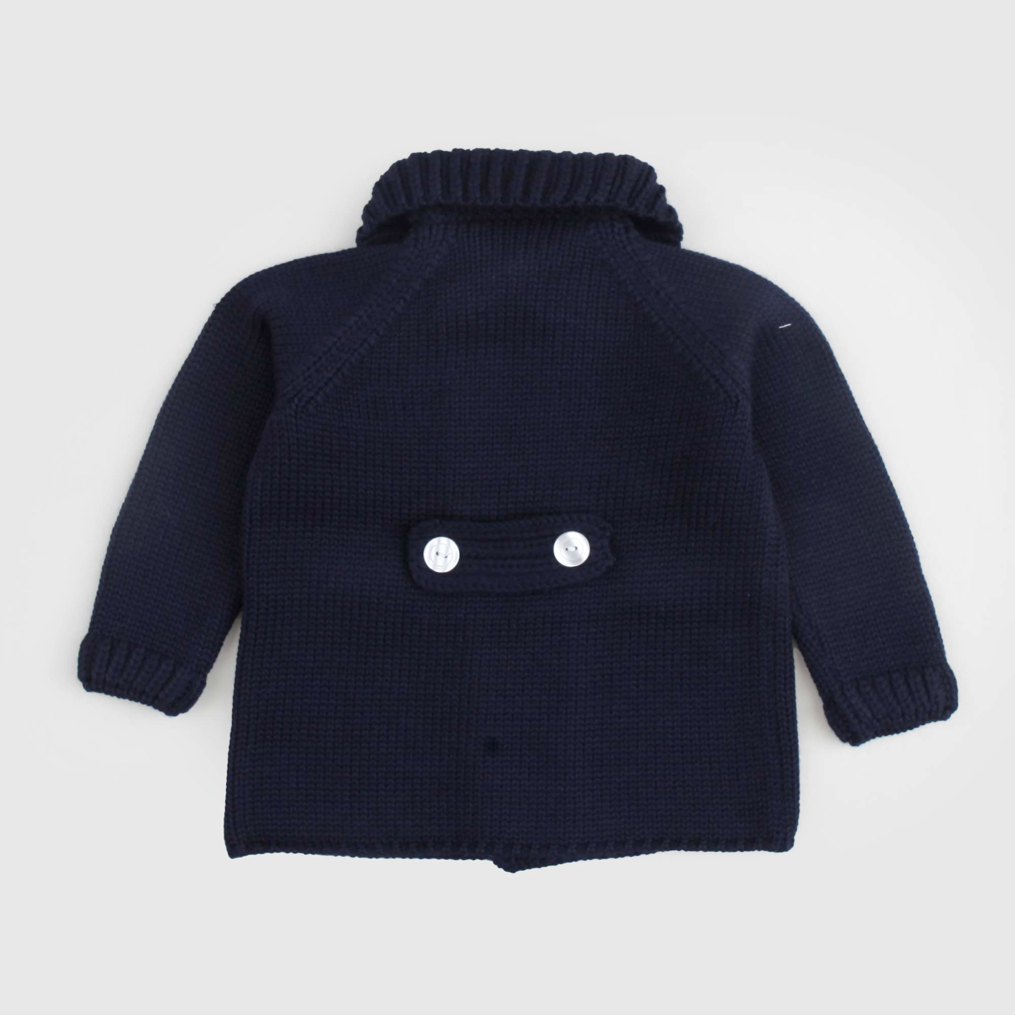 CAPPOTTINO BLU NAVY CON BOTTONI BIANCHI BIMBO - annameglio.com abbigliamento moda
