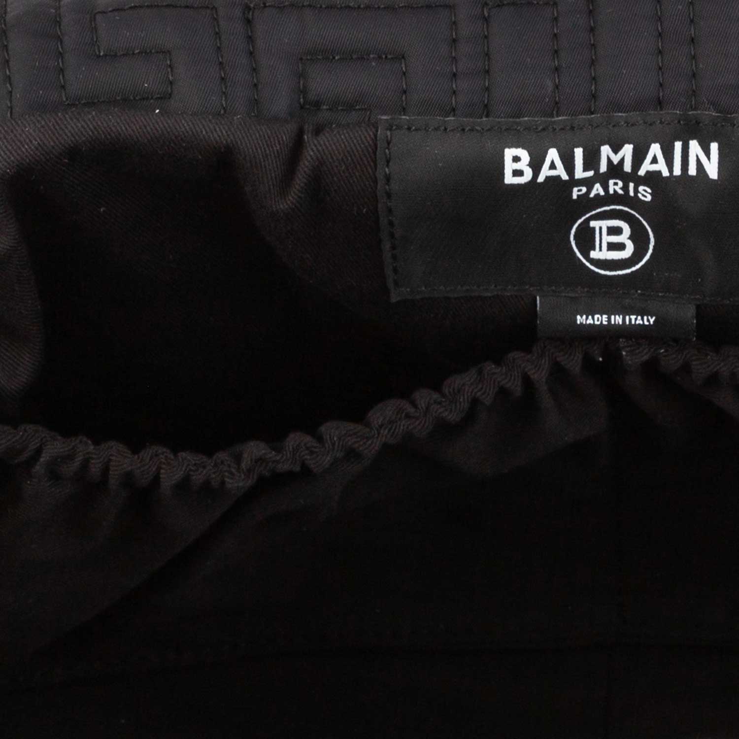 BORSA MAMMA NERA TRAPUNTATA CON MONOGRAMMA ORO - annameglio.com abbigliamento moda