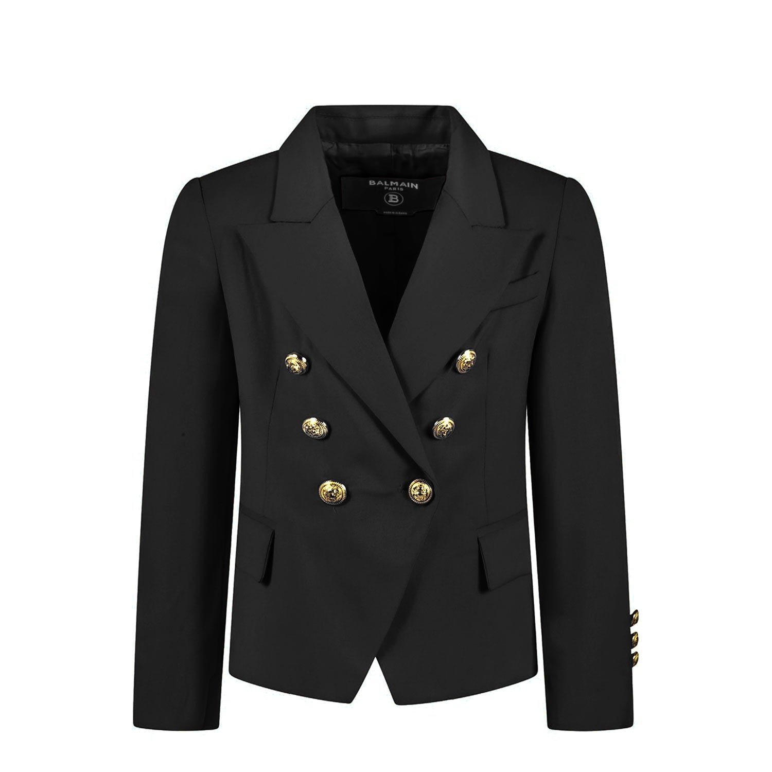 BLAZER NERO CON BOTTONI ORO BAMBINA E TEENAGER - annameglio.com abbigliamento moda