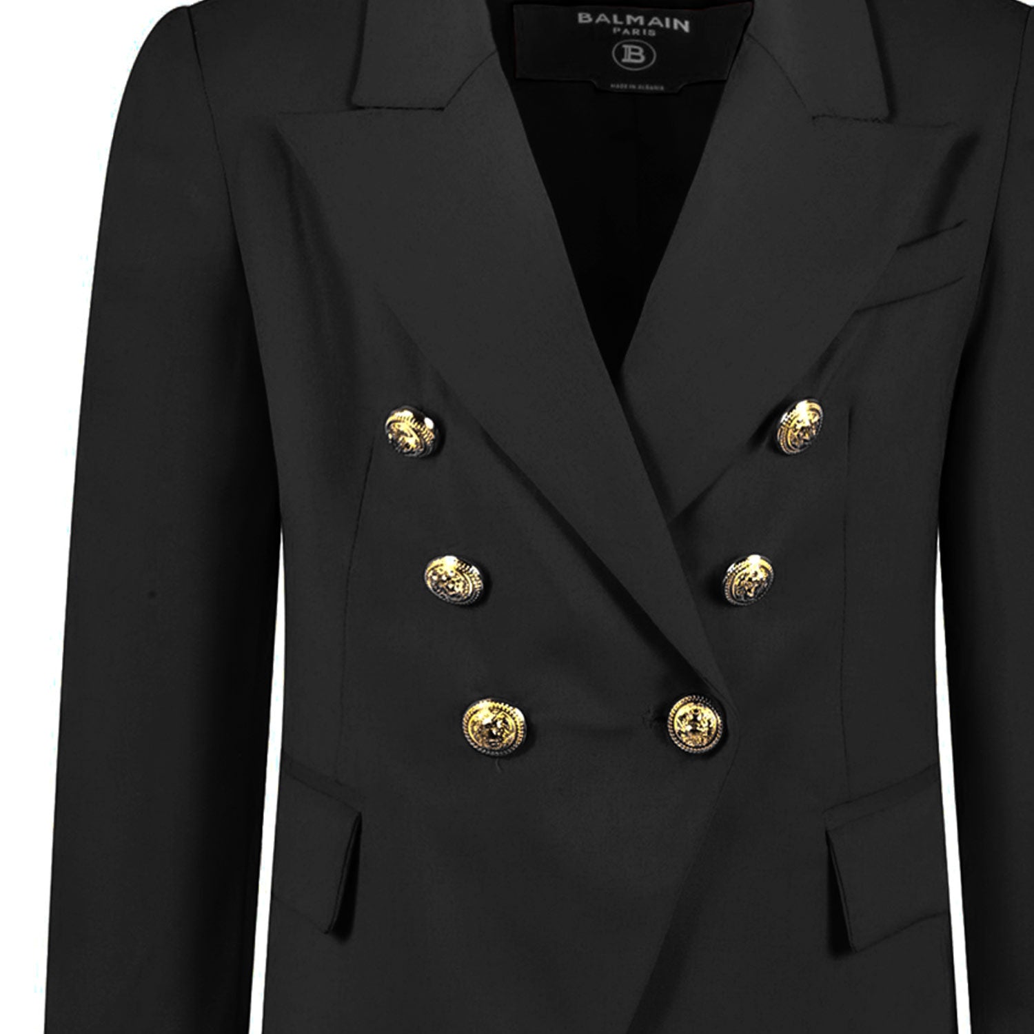 BLAZER NERO CON BOTTONI ORO BAMBINA E TEENAGER - annameglio.com abbigliamento moda