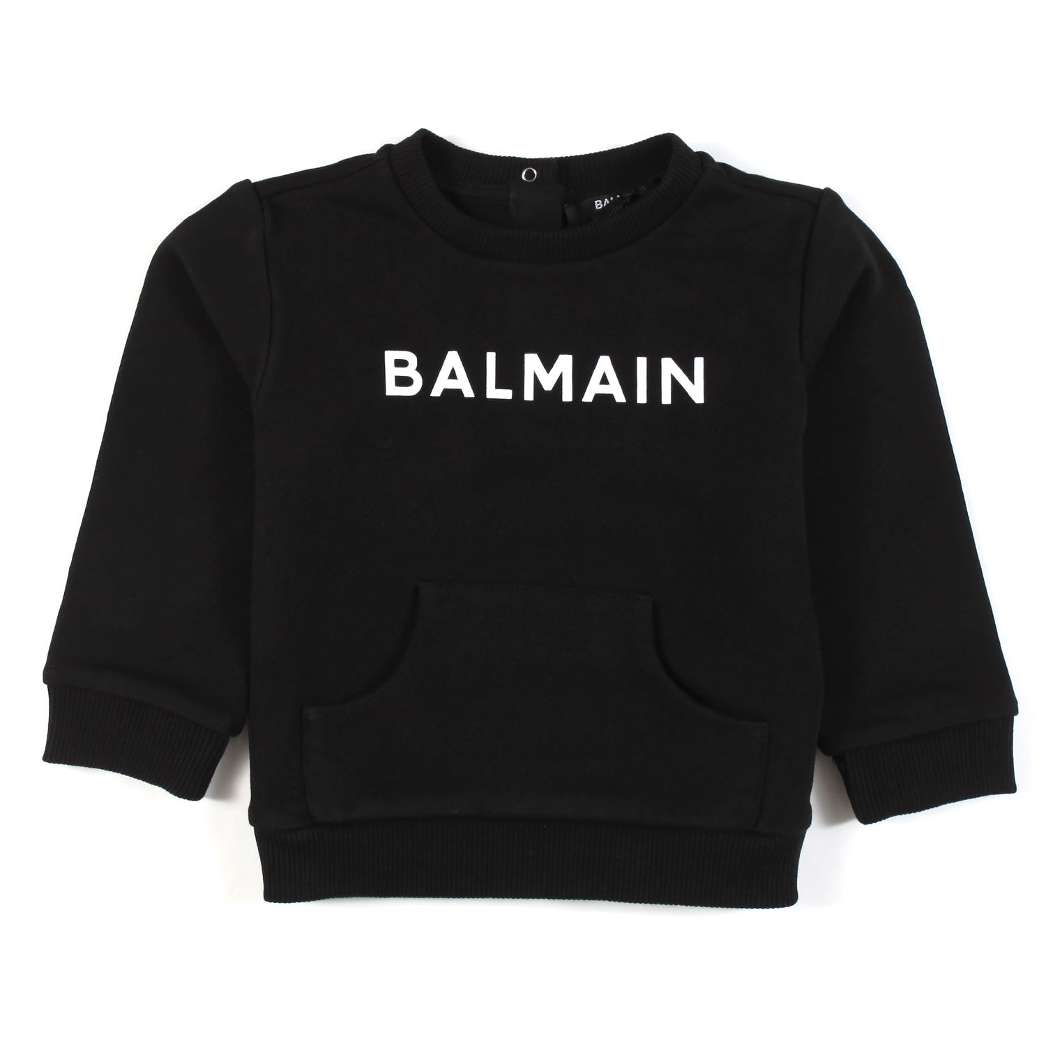 FELPA NERA CON LOGO BIANCO BIMBA - annameglio.com abbigliamento moda