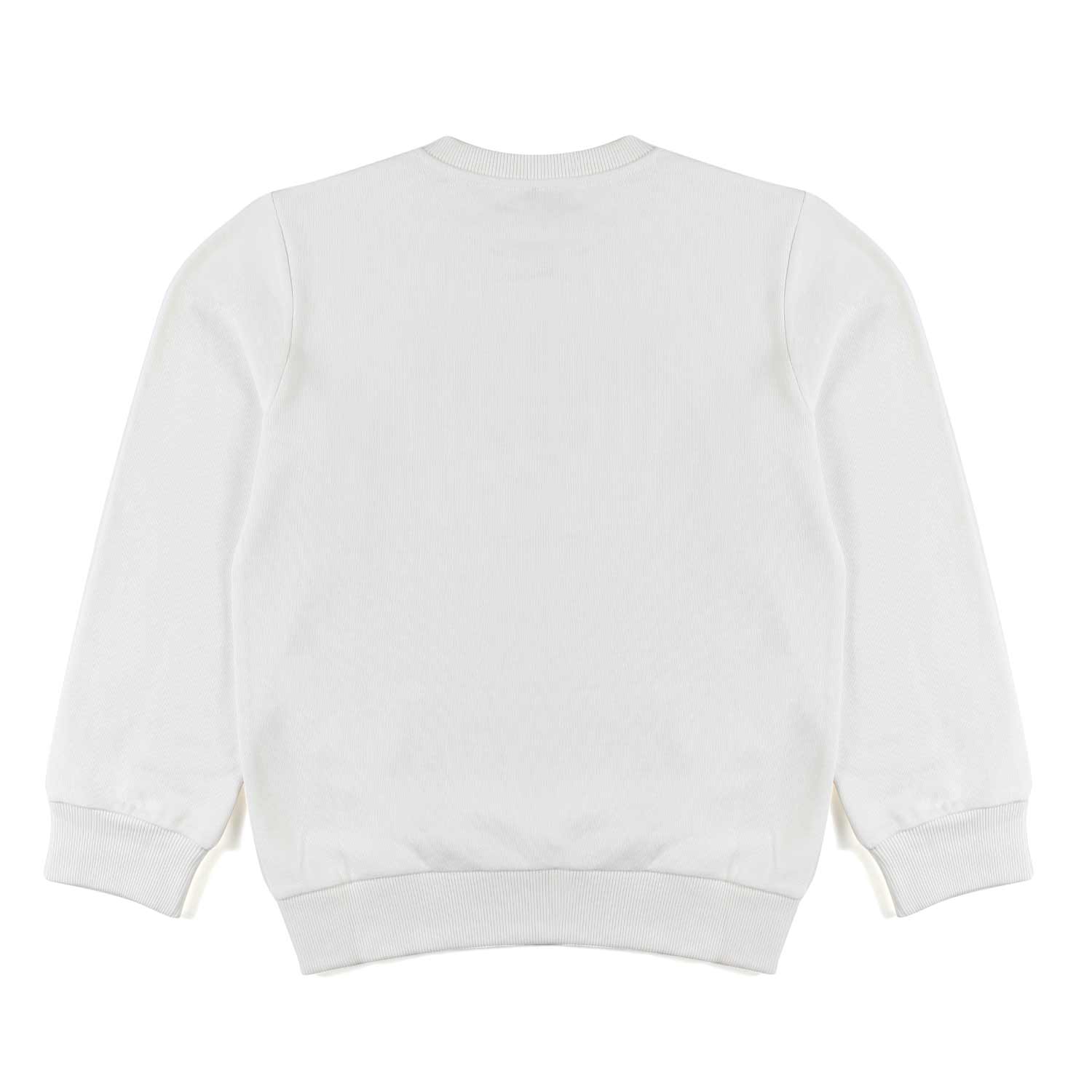 FELPA BIANCA CON LOGO ORO GLITTER - annameglio.com abbigliamento moda