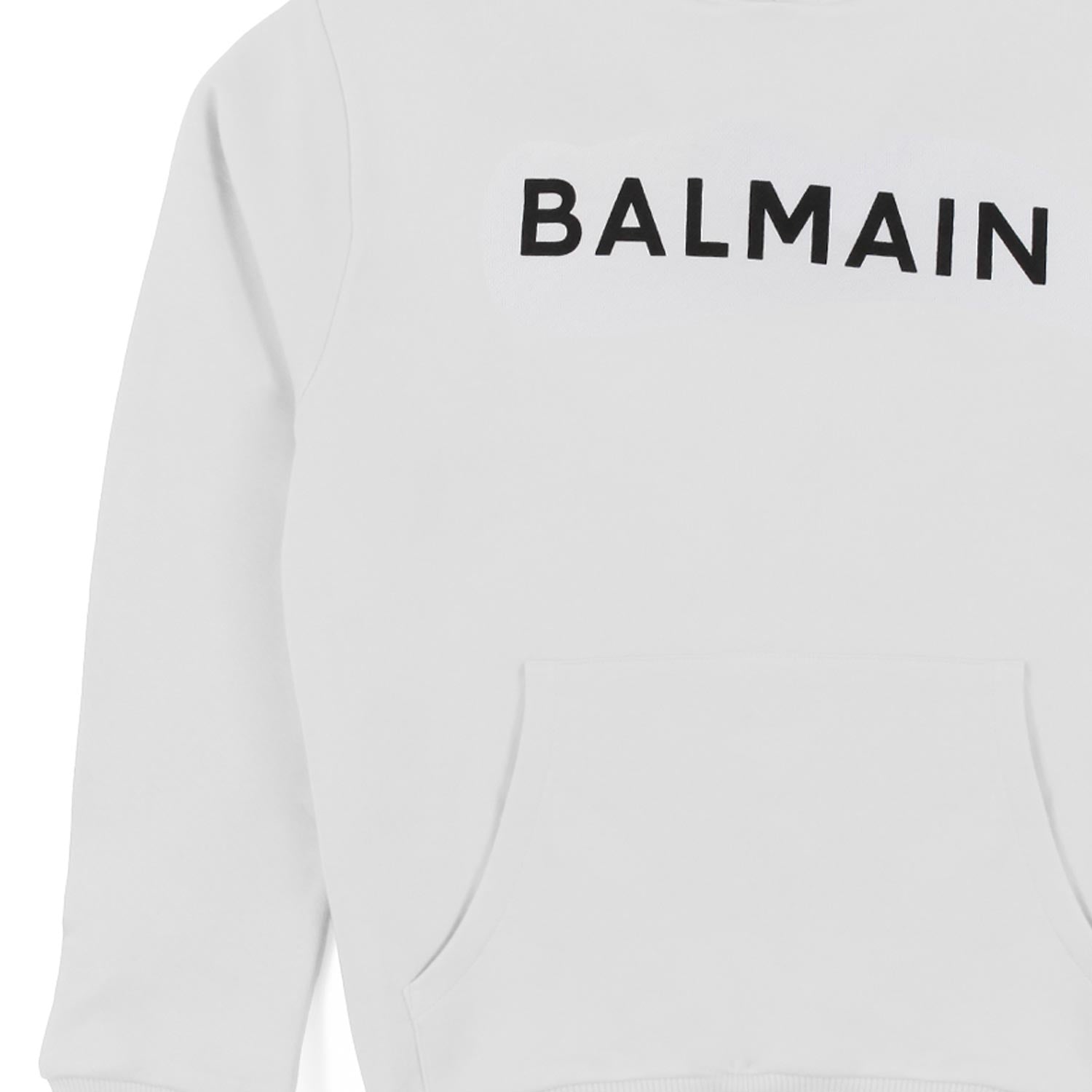 FELPA HOODIE BIANCA CON LOGO NERO - annameglio.com abbigliamento moda