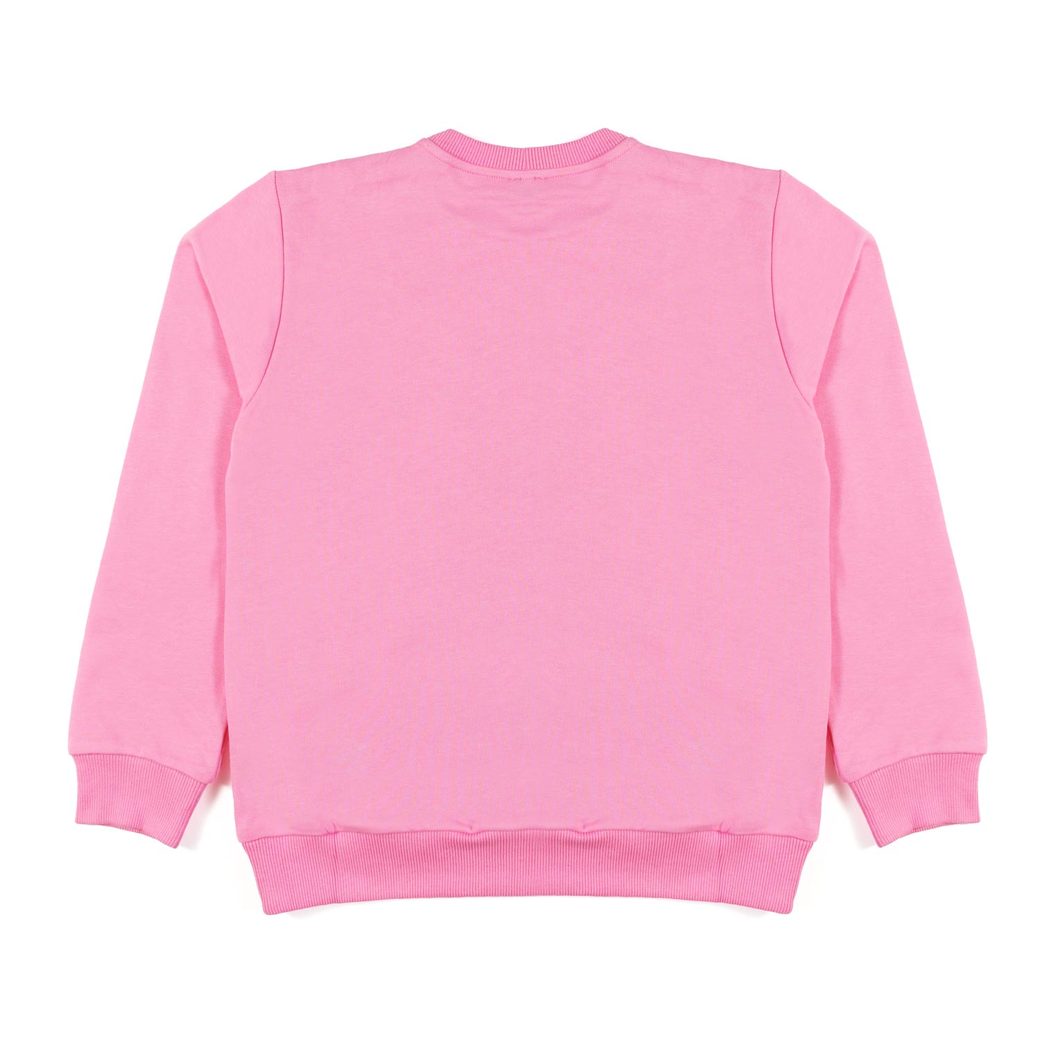 FELPA ROSA CON MAXI LOGO GLITTER MULTICOLOR - annameglio.com abbigliamento moda