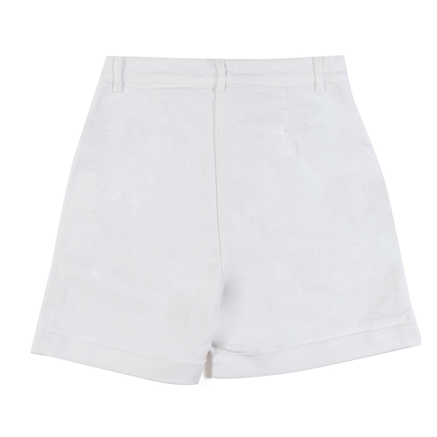 SHORTS BIANCHI CON BOTTONI ORO BAMBINA E TEENAGER - annameglio.com abbigliamento moda