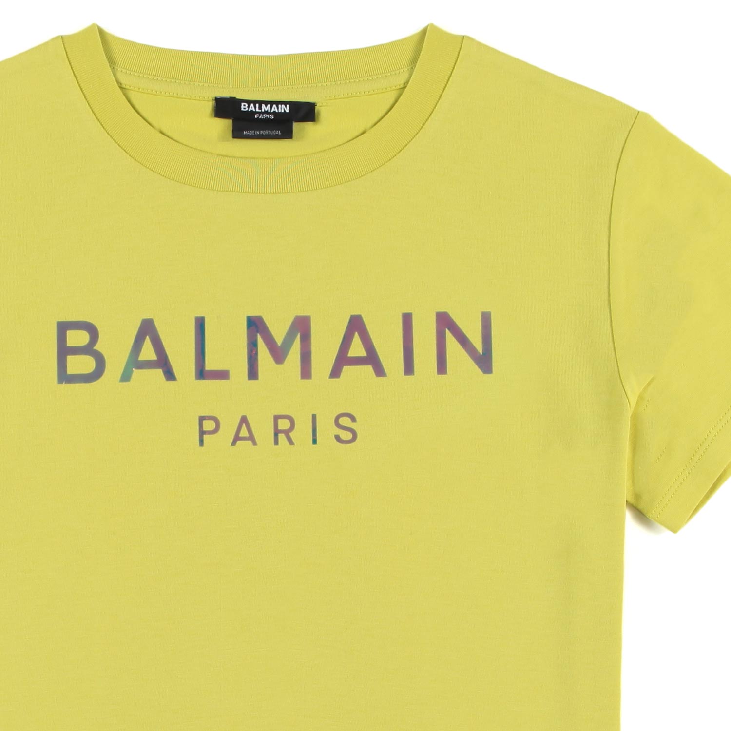 T-SHIRT LIME BAMBINA E TEEN CON LOGO VIOLA - annameglio.com abbigliamento moda