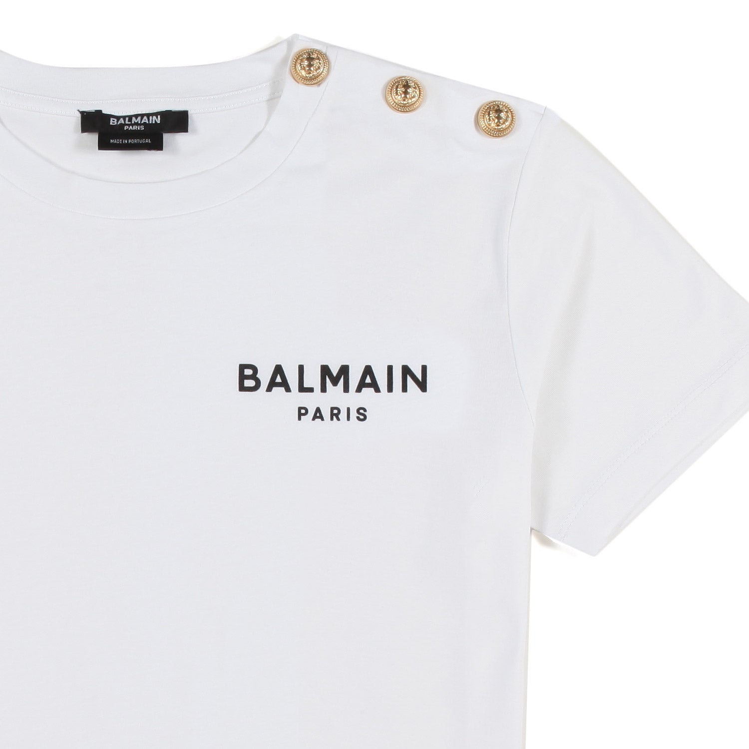 T-SHIRT BIANCA BAMBINA E TEEN CON MINI LOGO NERO - annameglio.com abbigliamento moda