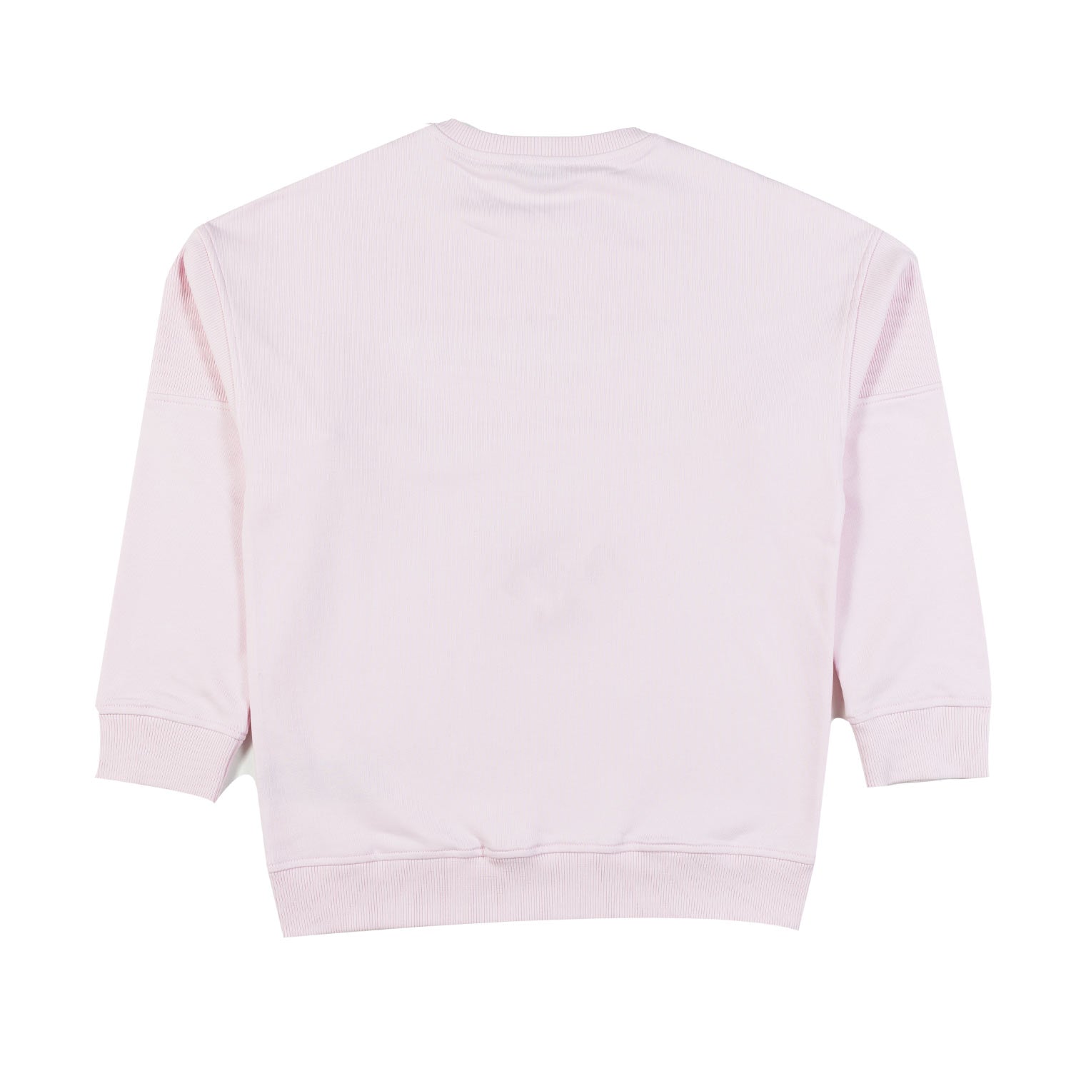 FELPA ROSA CON LOGO NERO GOMMATO - annameglio.com abbigliamento moda