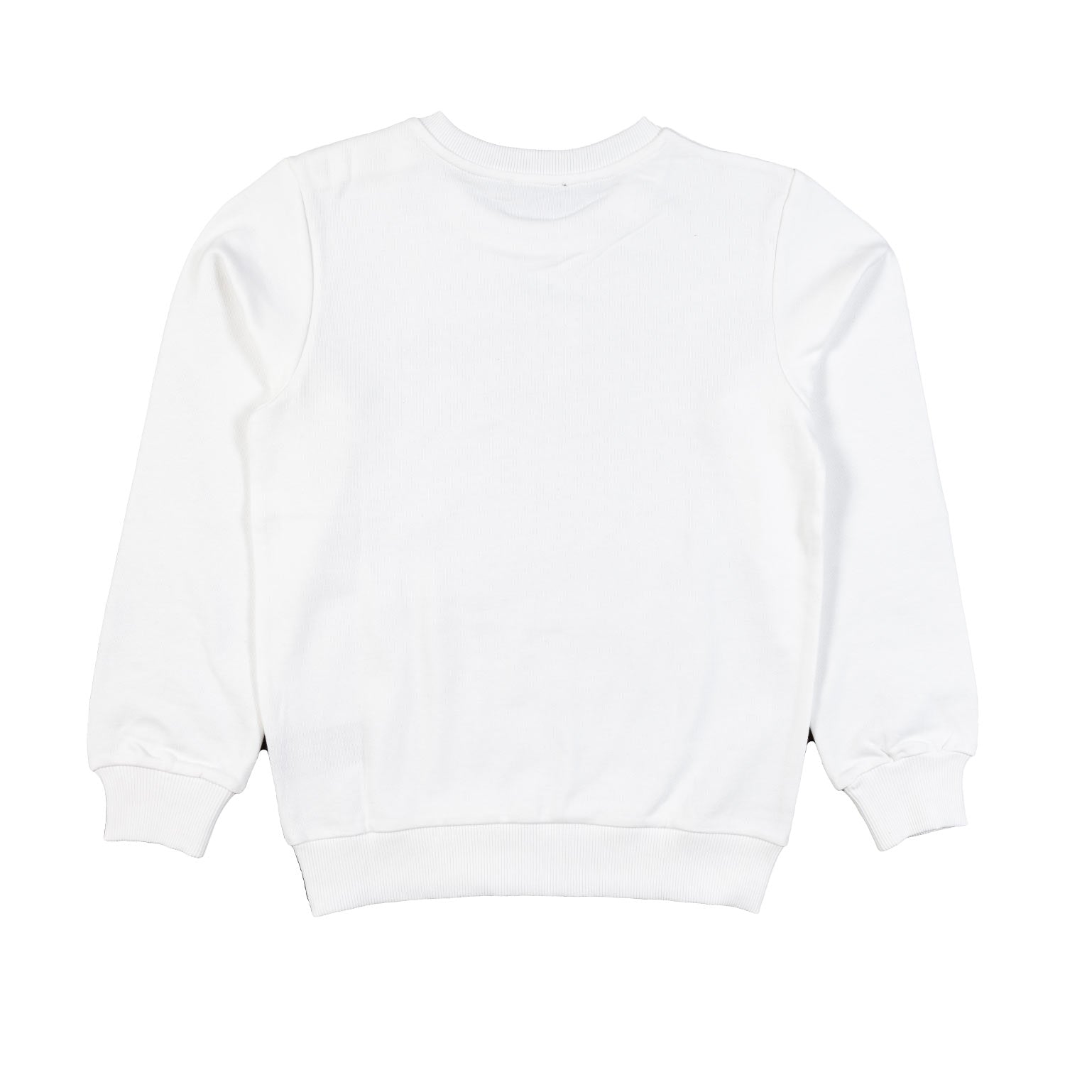 FELPA BIANCA CON BOTTONI ORO E LOGO NERO - annameglio.com abbigliamento moda