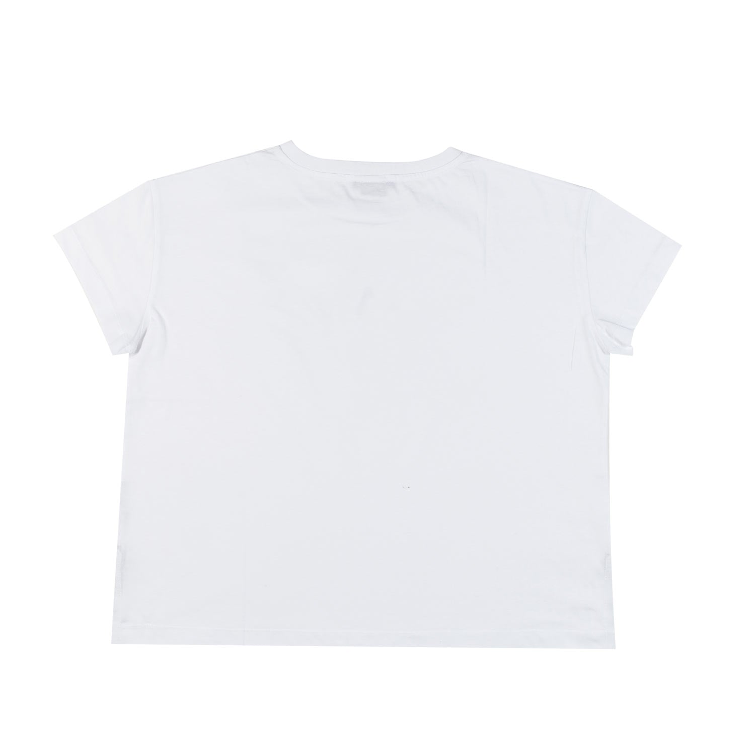 T-SHIRT BOXY BIANCA CHIARO CON LOGO NERO - annameglio.com abbigliamento moda