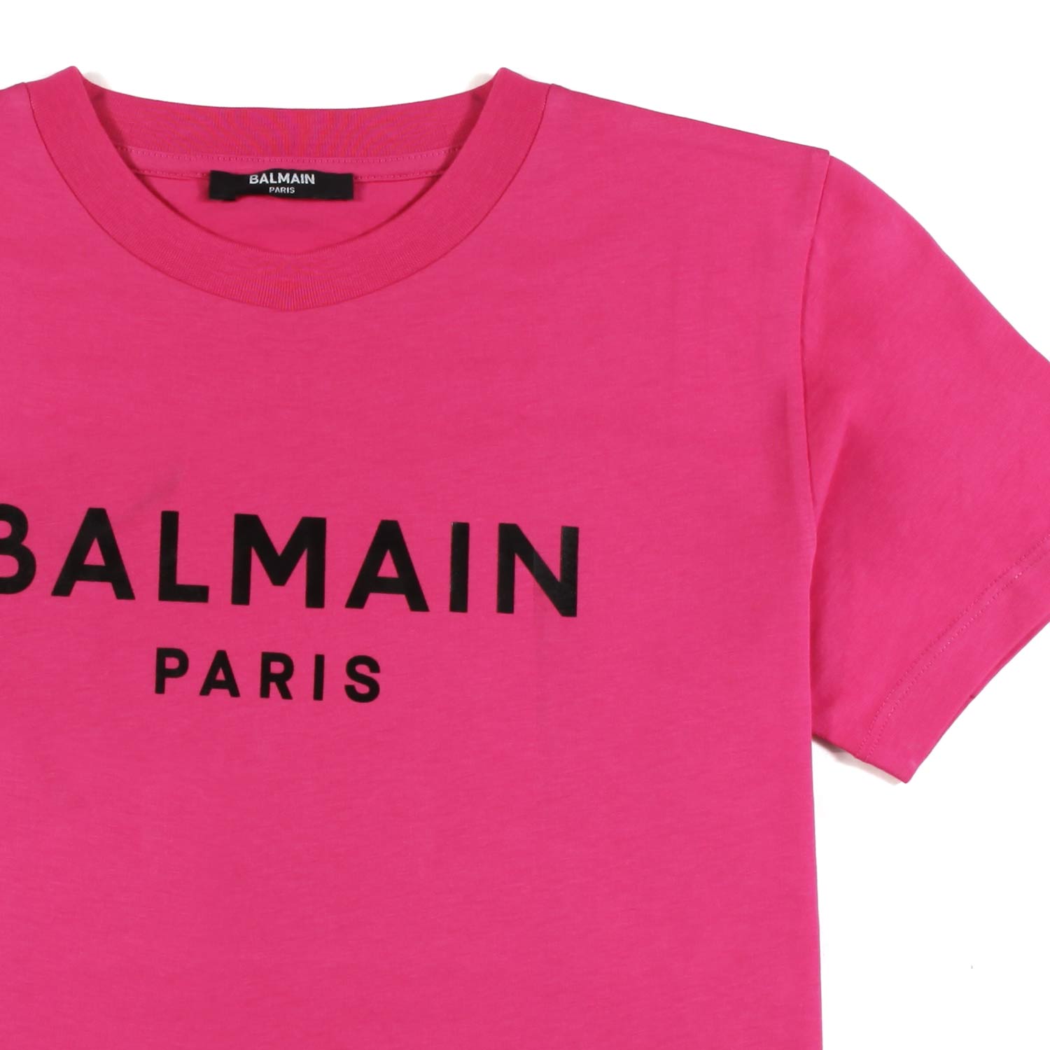 T-SHIRT FUCSIA BAMBINA E TEEN CON LOGO NERO - annameglio.com abbigliamento moda