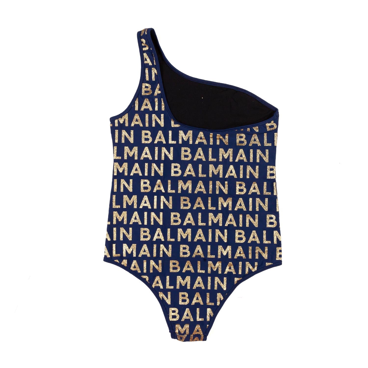 COSTUME INTERO BLU SCURO CON LOGHI ORO GLITTER - annameglio.com abbigliamento moda