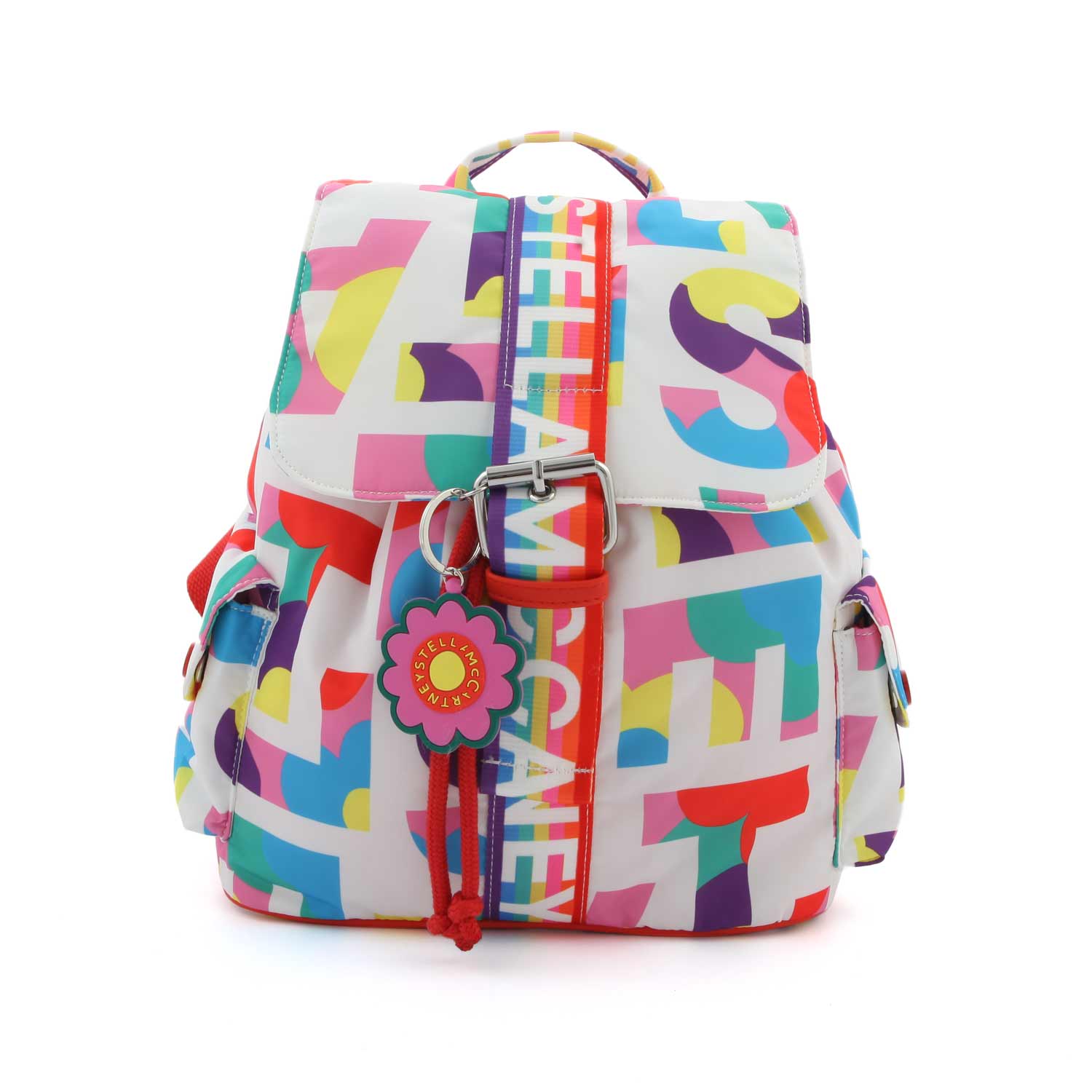 ZAINO POP BIANCO E MULTICOLOR BAMBINA E TEENAGER - annameglio.com abbigliamento moda