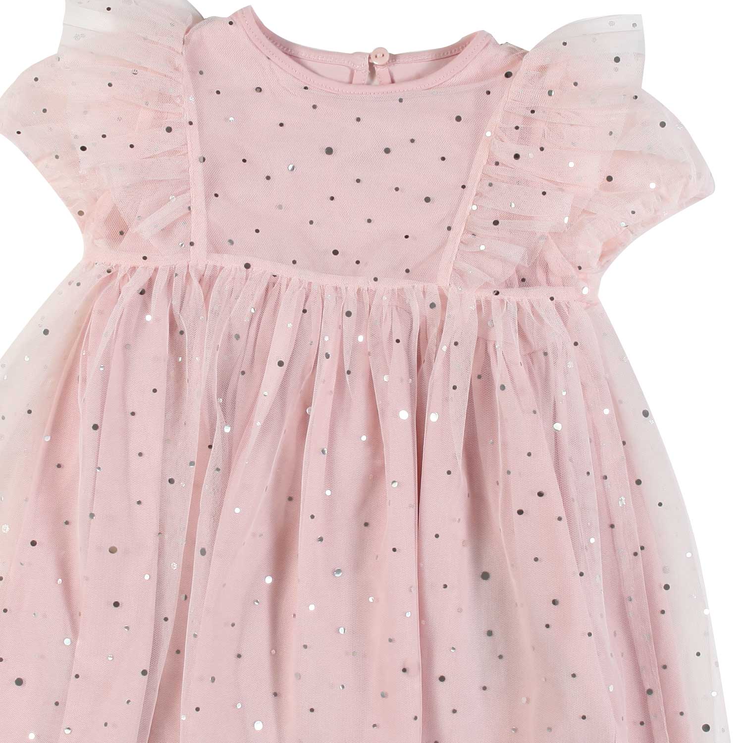 MINI ABITO IN TULLE ROSA A POIS BIMBA - annameglio.com abbigliamento moda