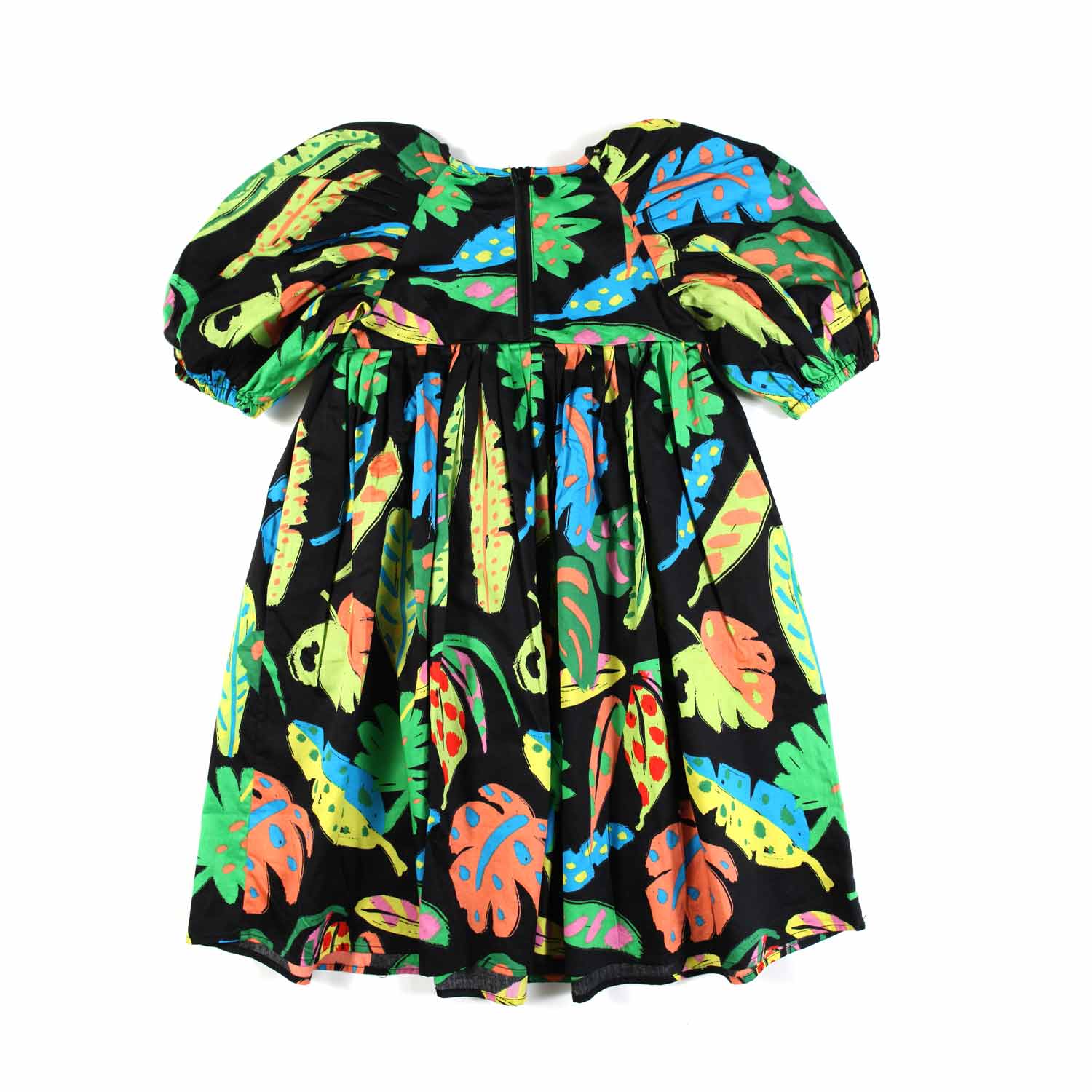 ABITO NERO CON STAMPE MULTICOLOR BAMBINA - annameglio.com abbigliamento moda