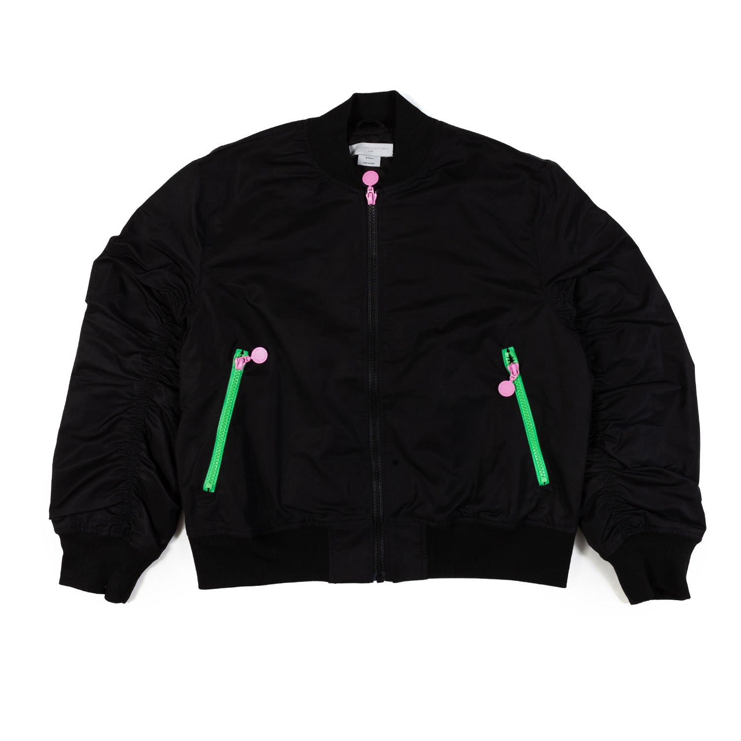 Bomber Nero con doppia chiusura - annameglio.com abbigliamento moda