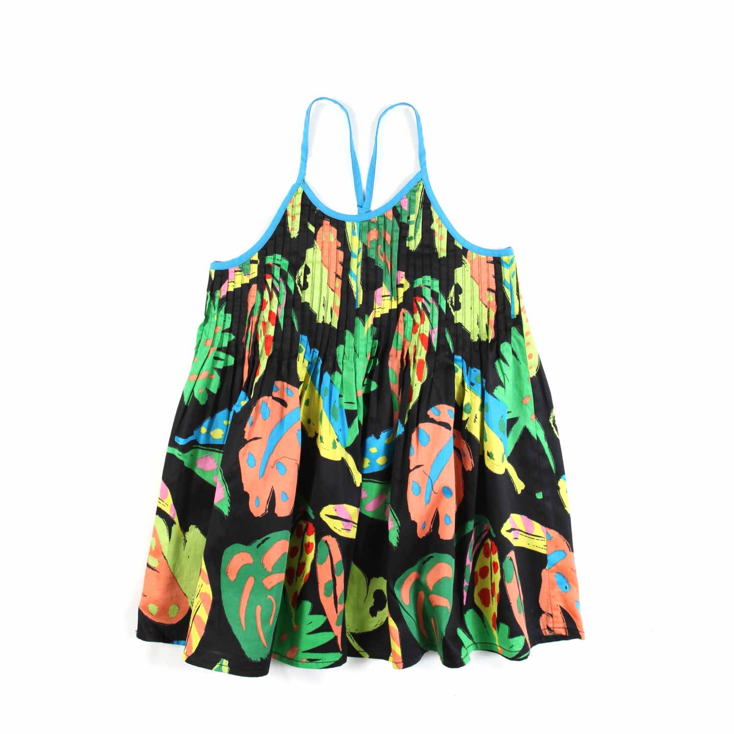 TOP BLUSA NERO CON STAMPE MULTICOLOR - annameglio.com abbigliamento moda