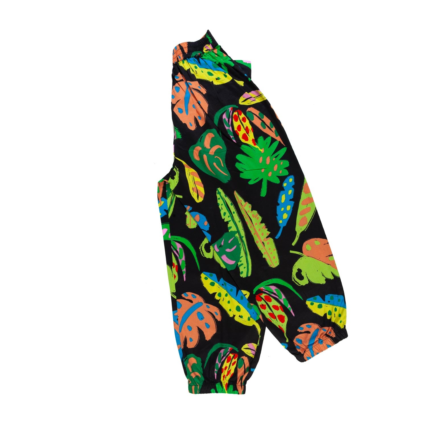 PANTALONE HAREM NERO E MULTICOLOR BAMBINA RAGAZZA - annameglio.com abbigliamento moda