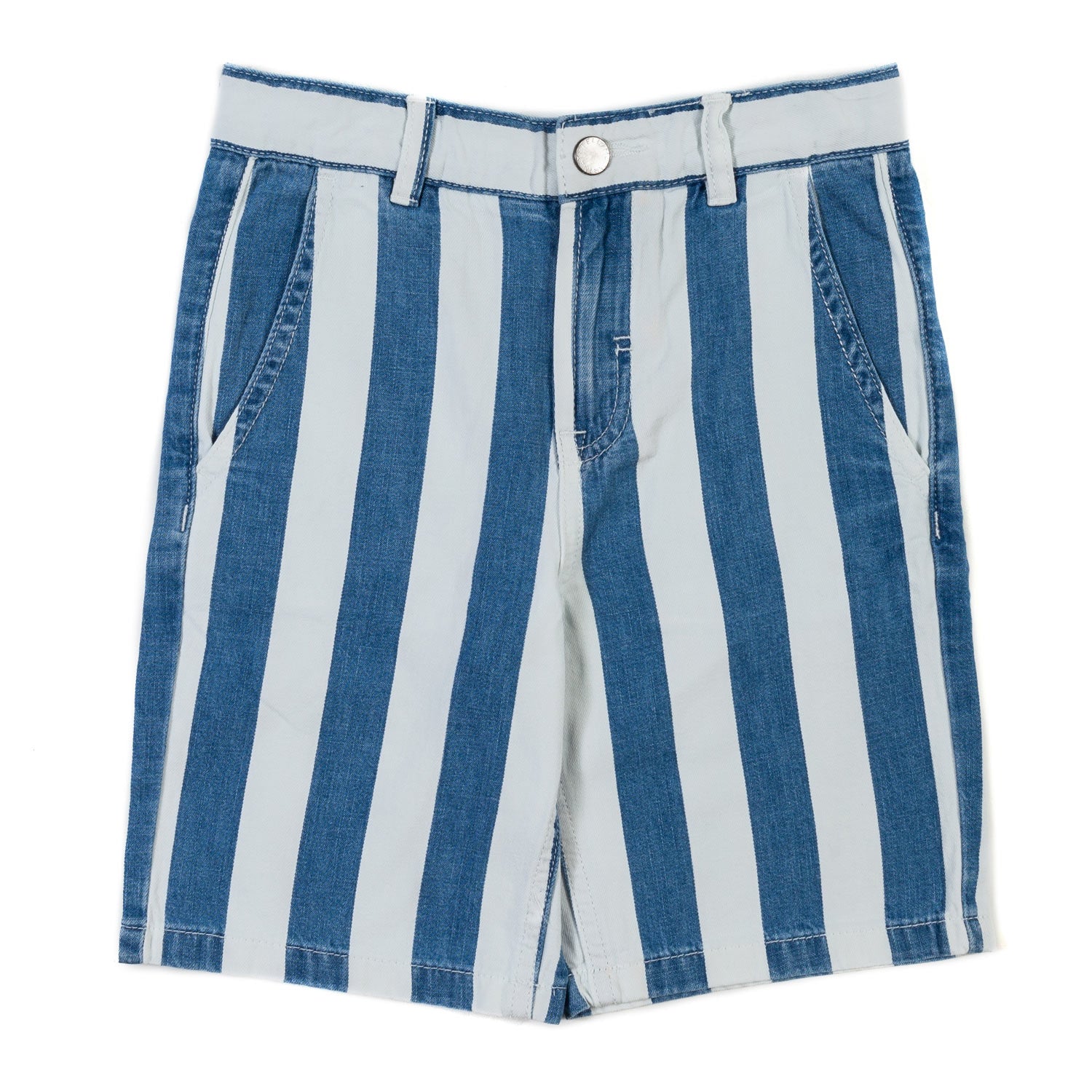 BERMUDA BLU E BIANCO A STRISCE BAMBINO - annameglio.com abbigliamento moda