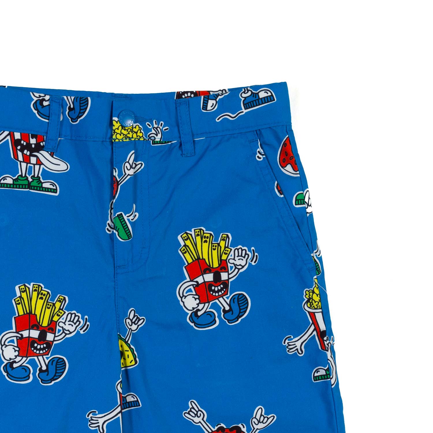 BERMUDA AZZURRO E MULTICOLOR BAMBINO - annameglio.com abbigliamento moda