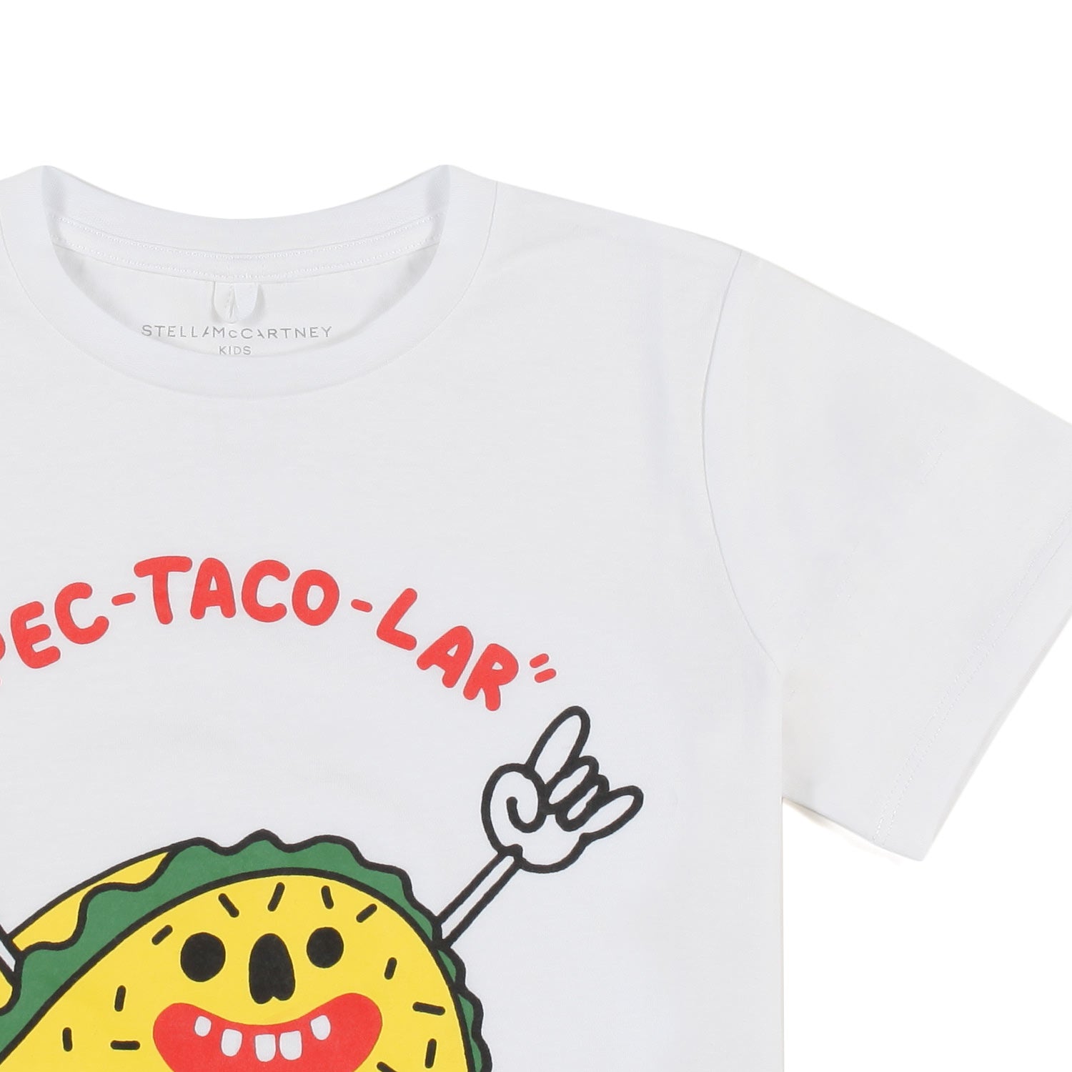 T-SHIRT UNISEX BIANCA CON TACO MULTICOLOR - annameglio.com abbigliamento moda