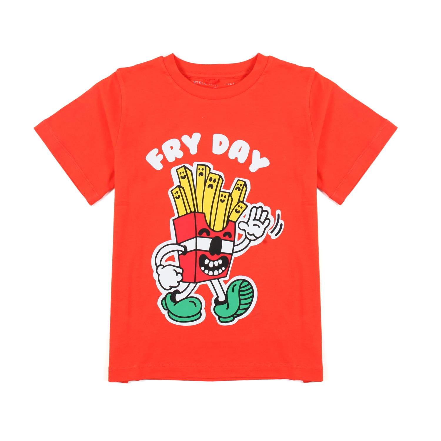 T-SHIRT UNISEX ARANCIONE CON STAMPA FRIES - annameglio.com abbigliamento moda
