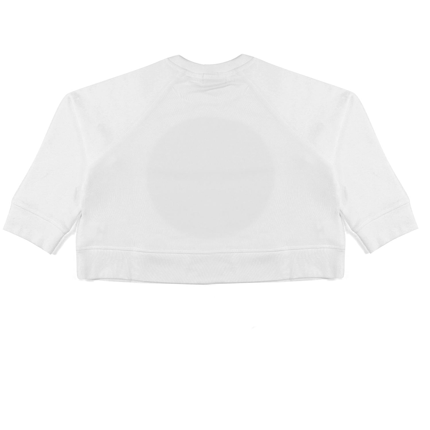 FELPA CROPPED BIANCA CON STAMPA LOVE MULTICOLOR - annameglio.com abbigliamento moda