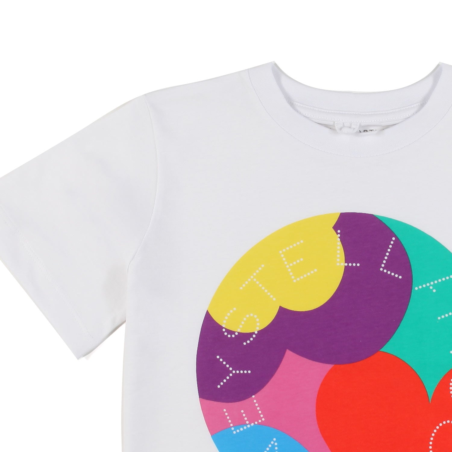 T-SHIRT BIANCA CON STAMPA COLORATA BAMBINA E TEEN - annameglio.com abbigliamento moda