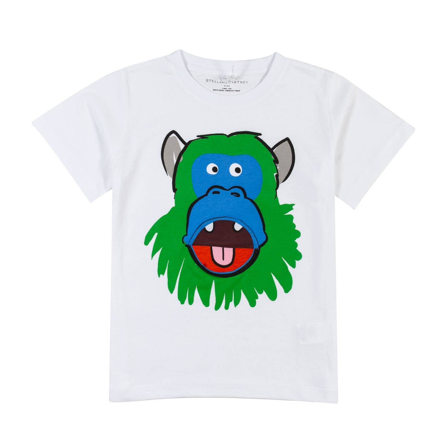 T-shirt Bianca con stampa Monkey - annameglio.com abbigliamento moda
