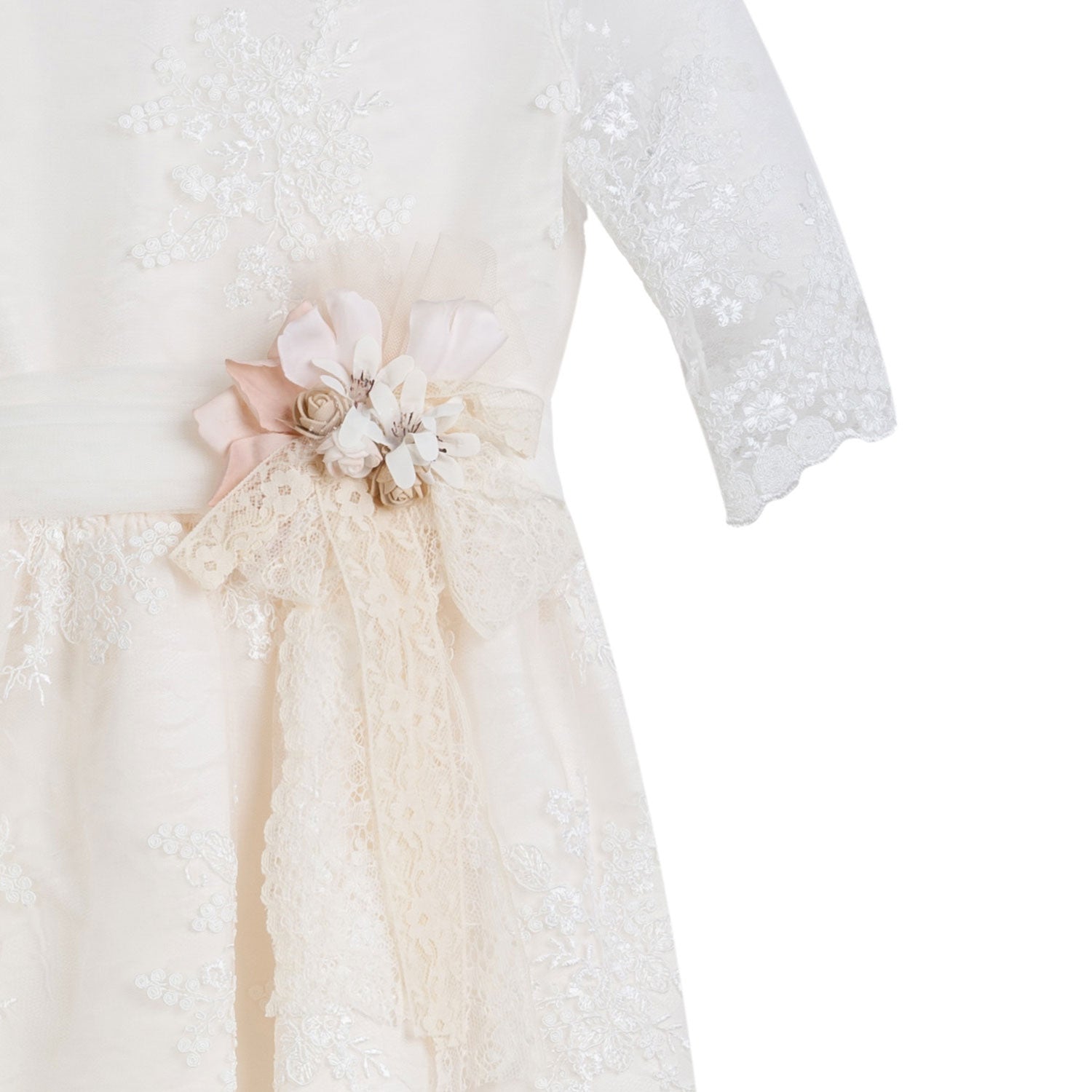 ABITO CIPRIA PALLIDO IN TULLE E PIZZO - annameglio.com abbigliamento moda