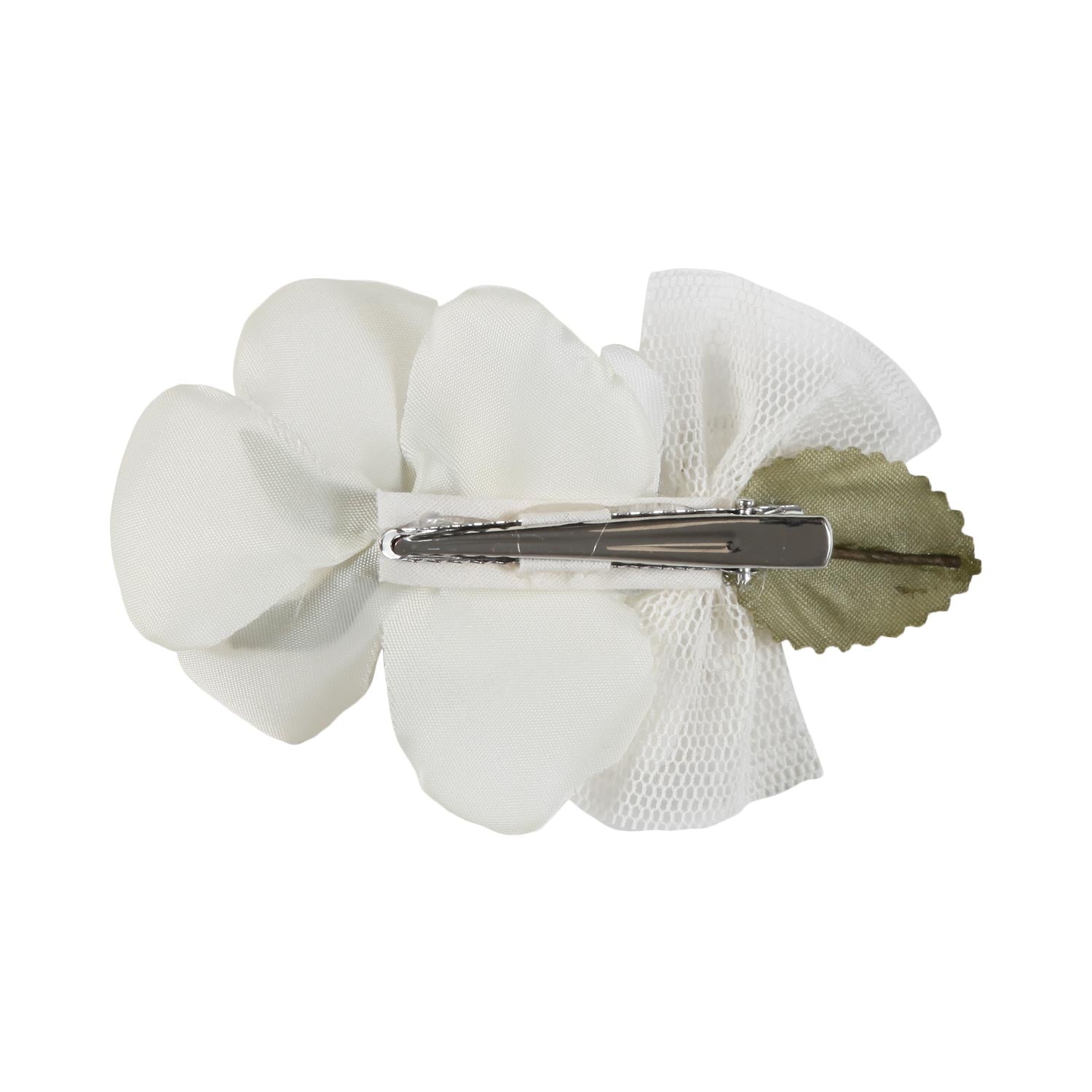 FERMAGLIO CON FIORI BIANCO LATTE BAMBINA E TEEN - annameglio.com abbigliamento moda