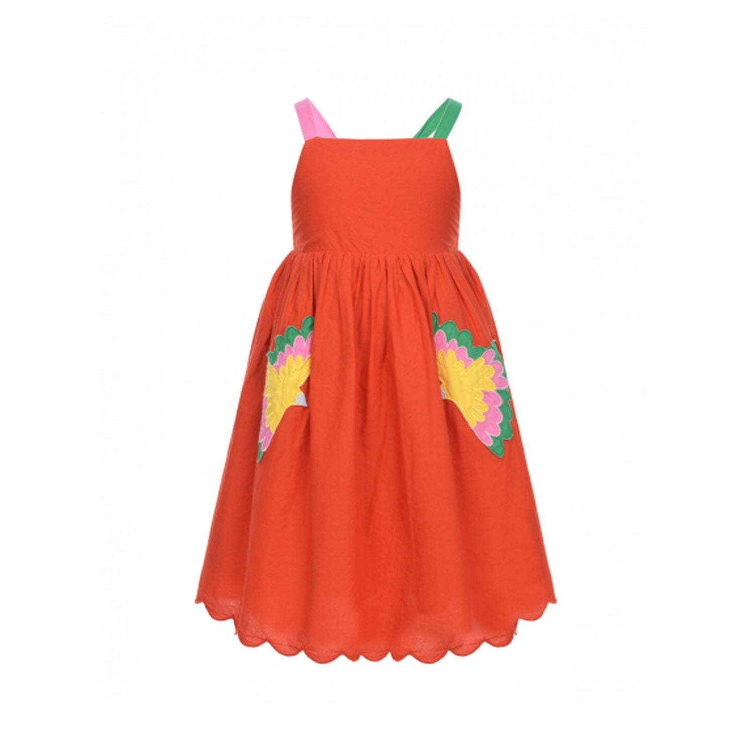 Abito bambina stile impero rosso mattone - annameglio.com abbigliamento moda