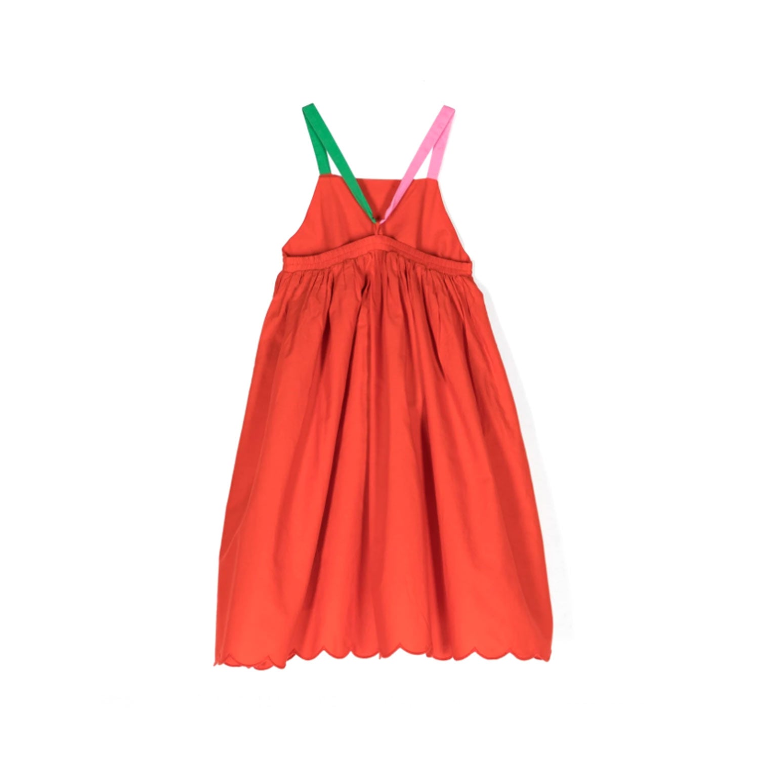 Abito bambina stile impero rosso mattone - annameglio.com abbigliamento moda