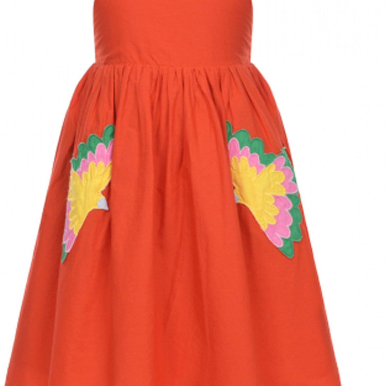 Abito bambina stile impero rosso mattone - annameglio.com abbigliamento moda